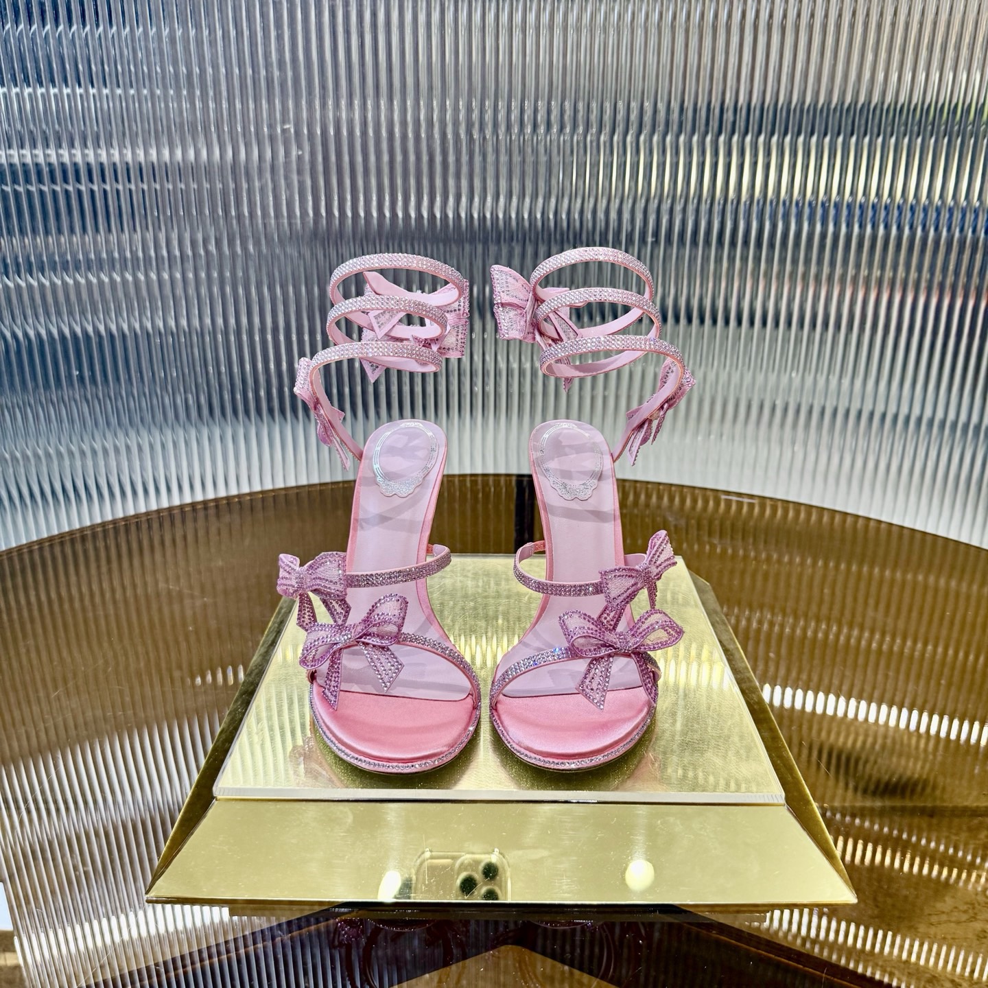 RC 105Mm Cleo Bow-Embellished Sandals - image 2