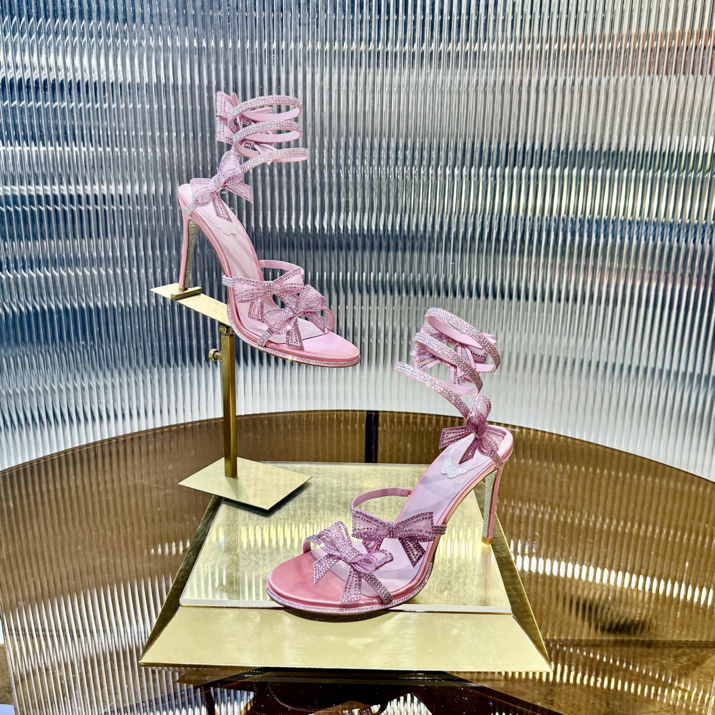 RC 105Mm Cleo Bow-Embellished Sandals - image 4