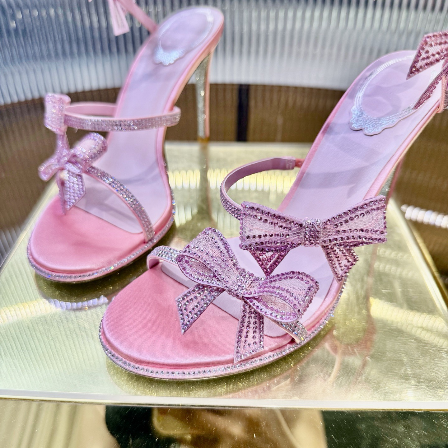 RC 105Mm Cleo Bow-Embellished Sandals - image 7