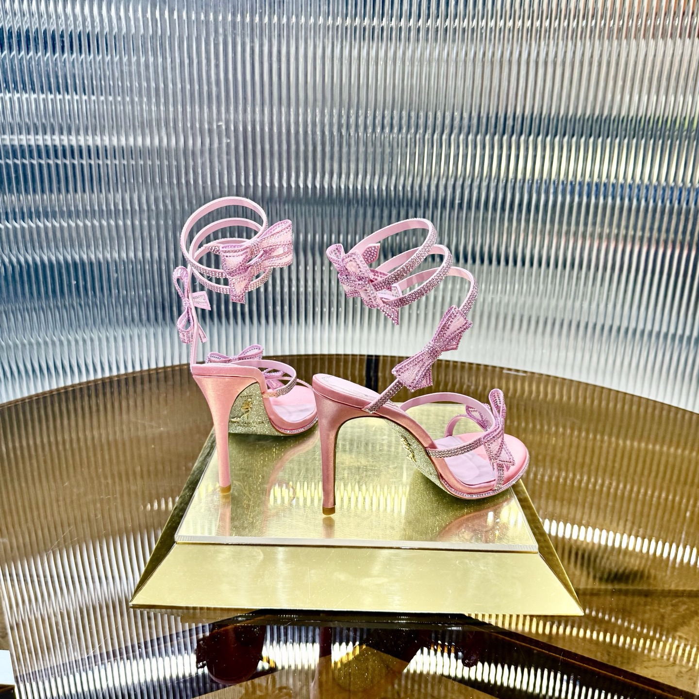 RC 105Mm Cleo Bow-Embellished Sandals - image 5