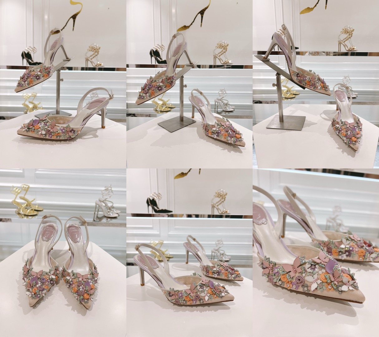 RENE  CAOVILLA flower purple heel - image 15