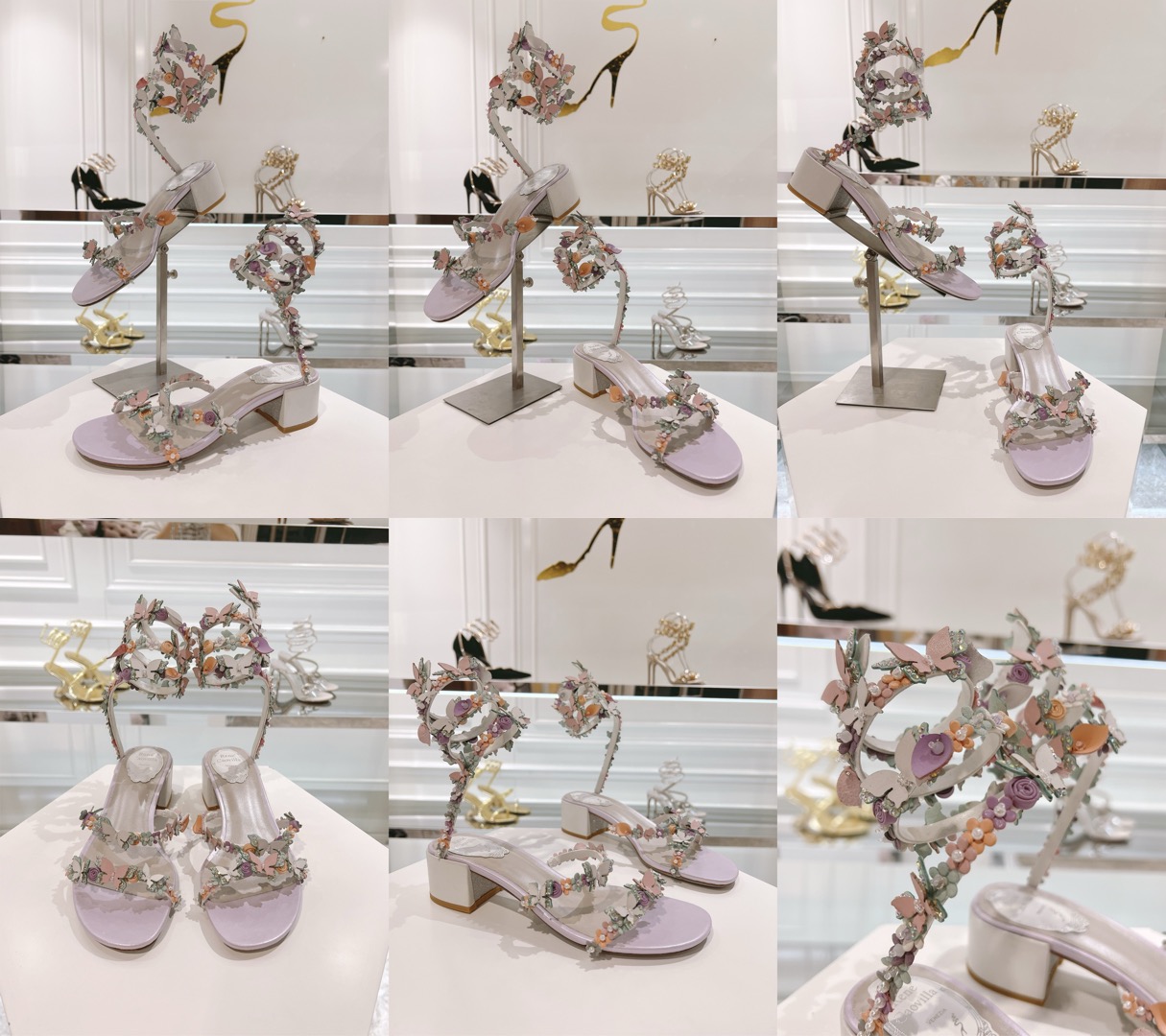 RENE  CAOVILLA flower purple heel - image 14