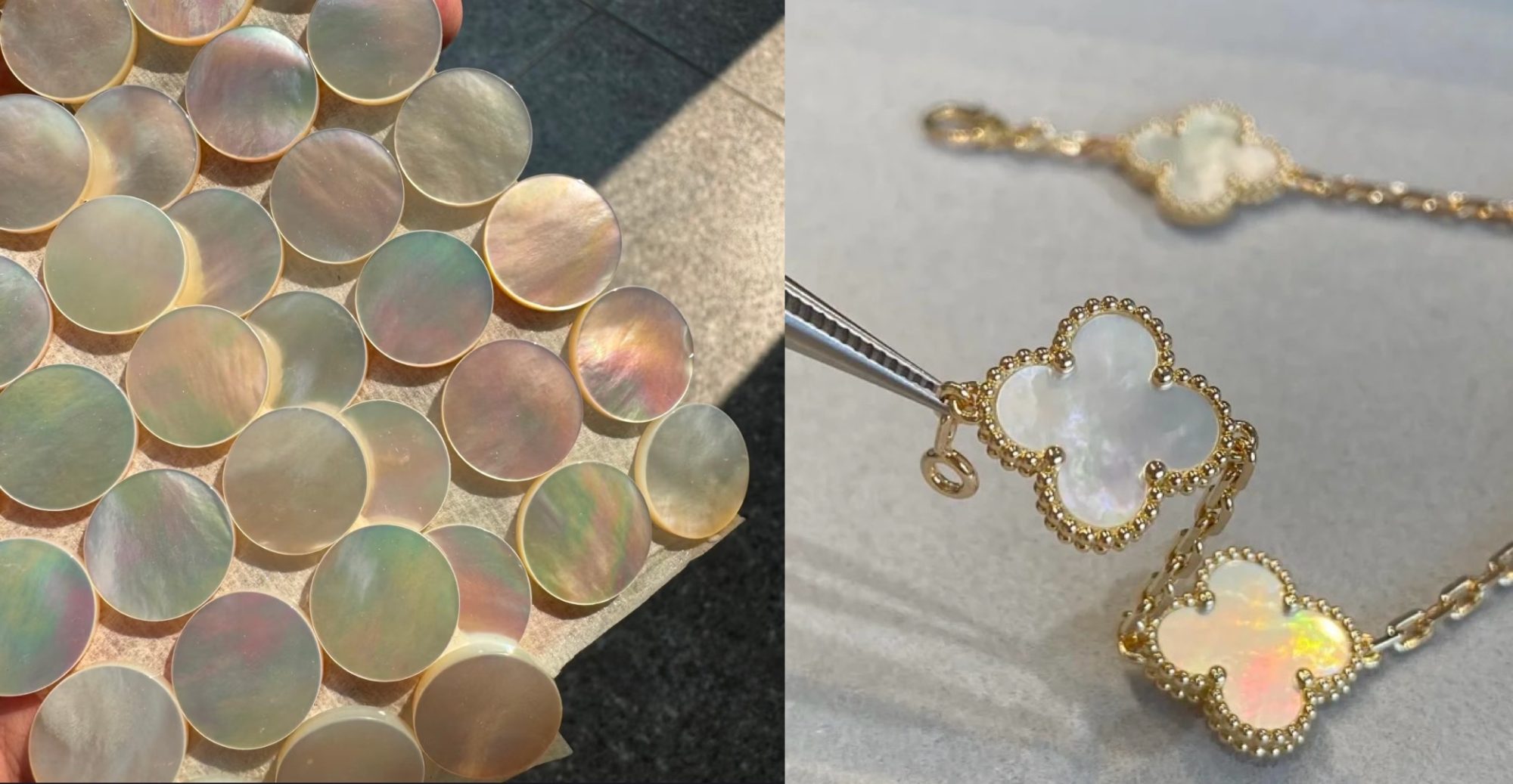 VCA Vintage Alhambra pendant-White mother-of-pearl - image 4