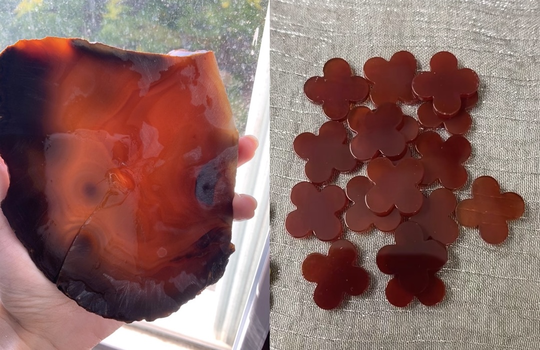 VCA Vintage Alhambra pendant- Red Carnelian - image 4