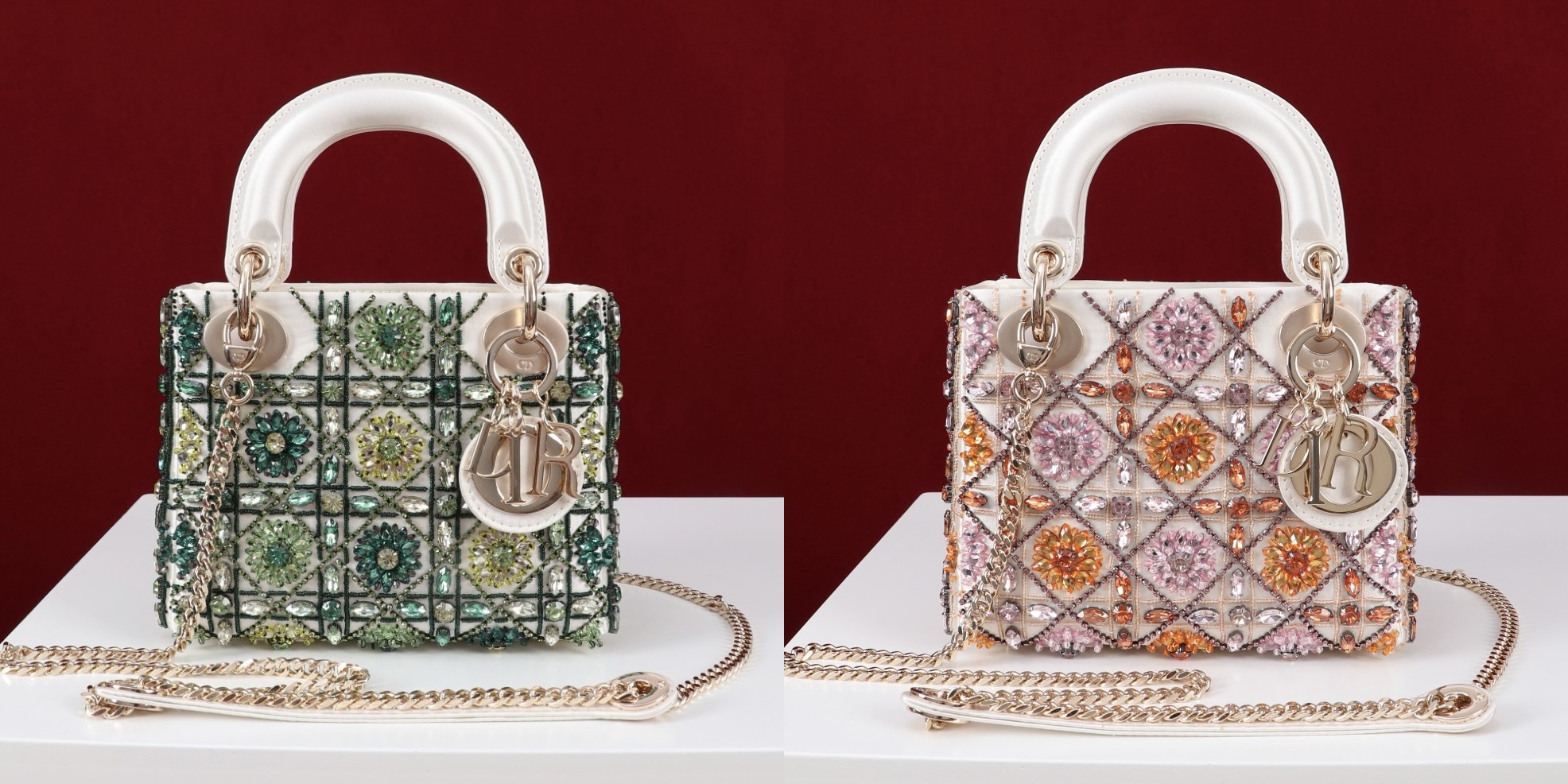 DIOR lady dior-tas Flower Cannages Calfskin - image 7