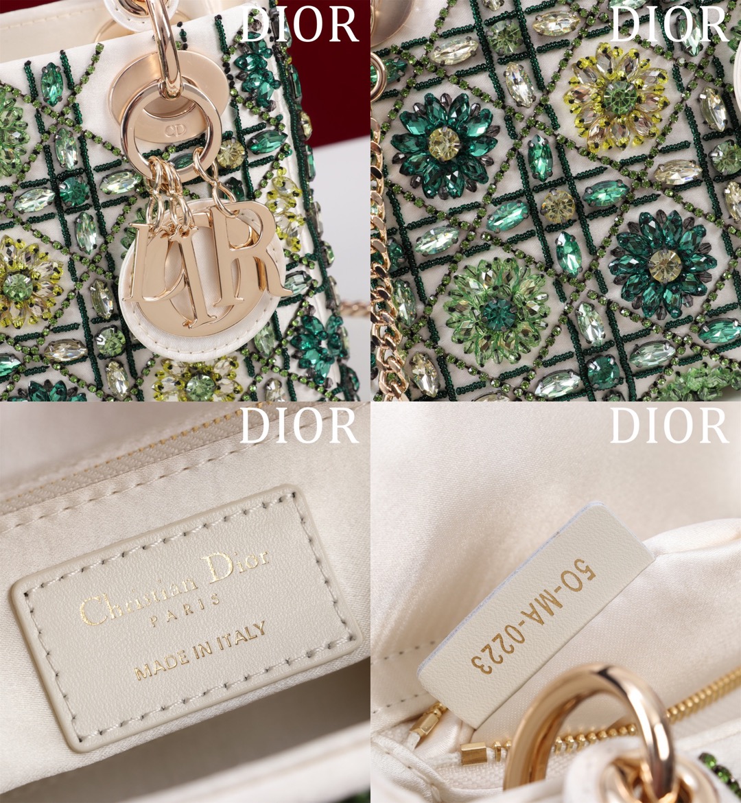 DIOR lady dior-tas Flower Cannages Calfskin - image 8