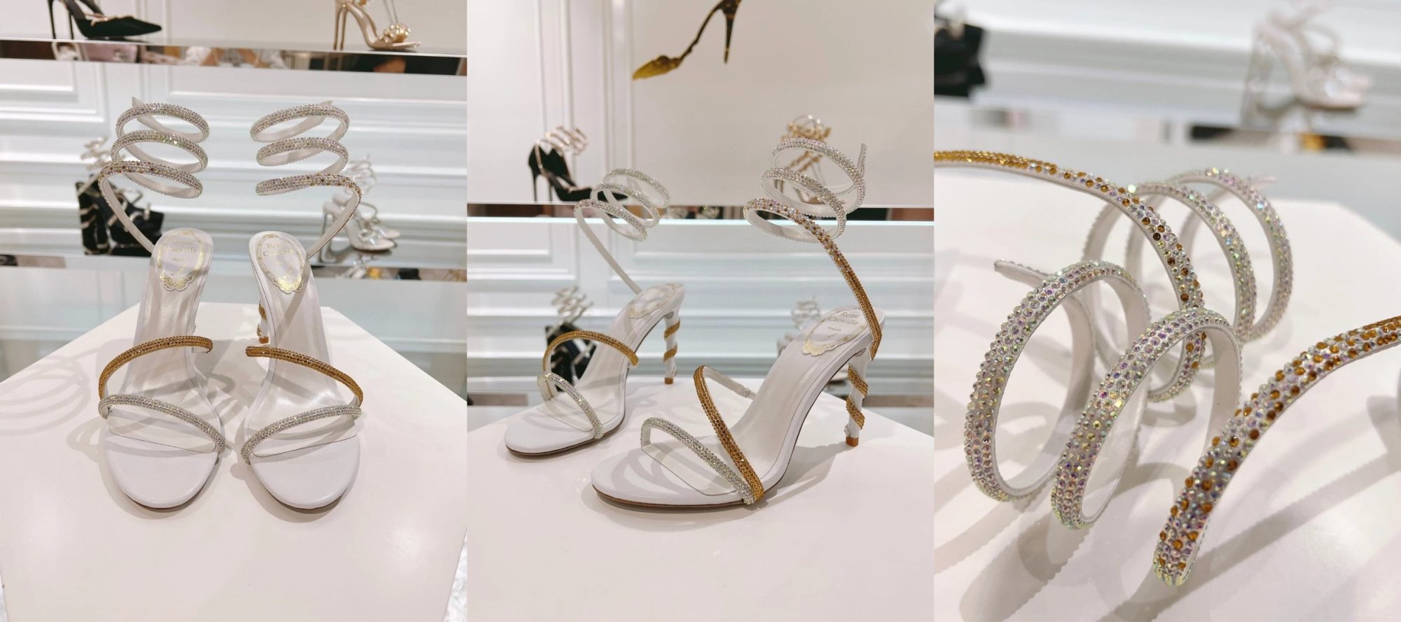 RENE  CAOVILLA Margot  jewelled snake sandals - image 10