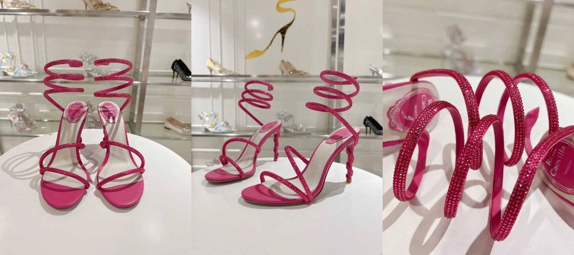 RENE  CAOVILLA Margot  jewelled snake sandals - image 13