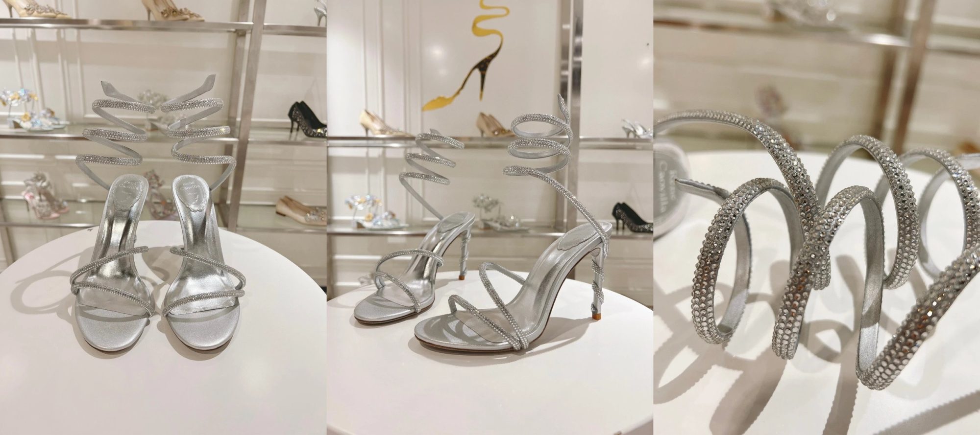 RENE  CAOVILLA Margot  jewelled snake sandals - image 15