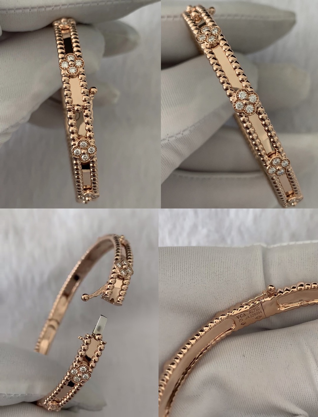 VCA Perlee sweet clovers cuff - image 8
