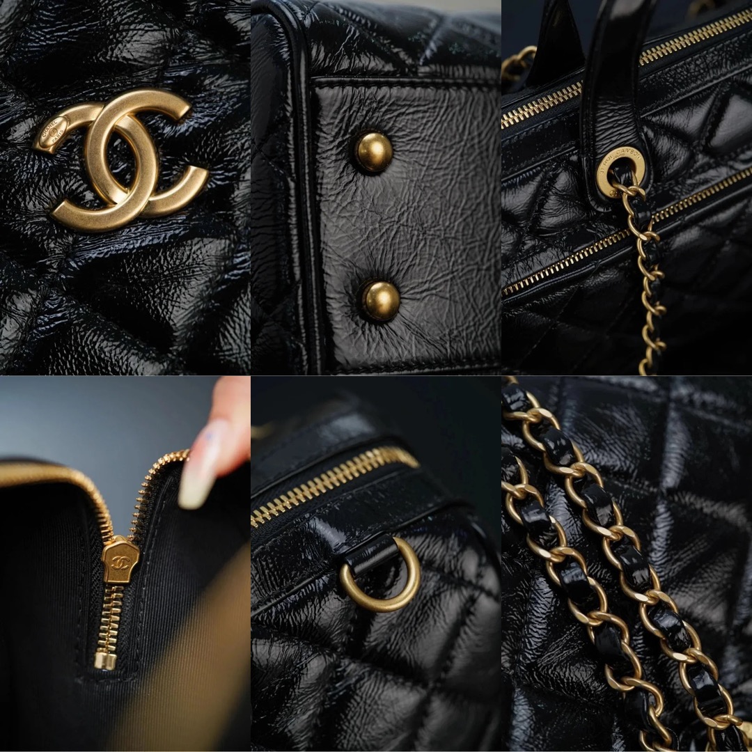 CHANEL 25A Large Bowling Bag - image 9