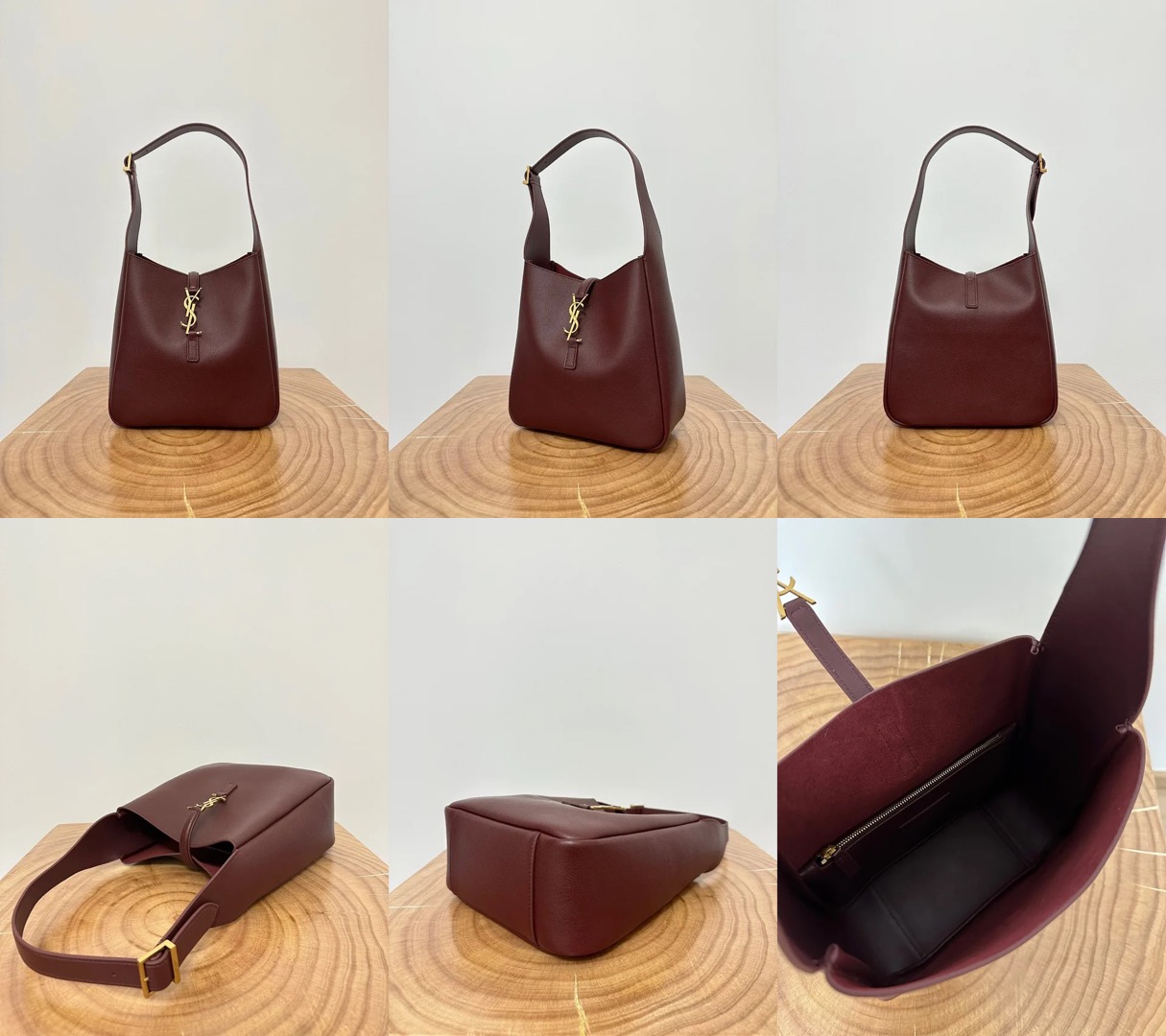 YSL LE5A7 Hobo Bag Calfskin - image 13