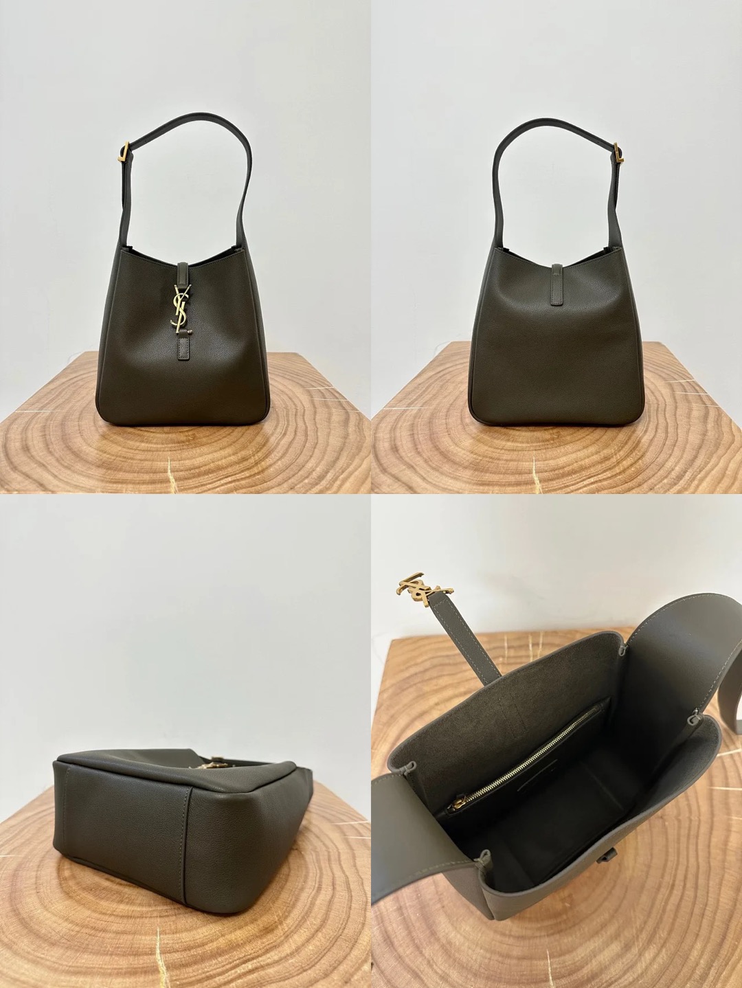 YSL LE5A7 Hobo Bag Calfskin - image 14