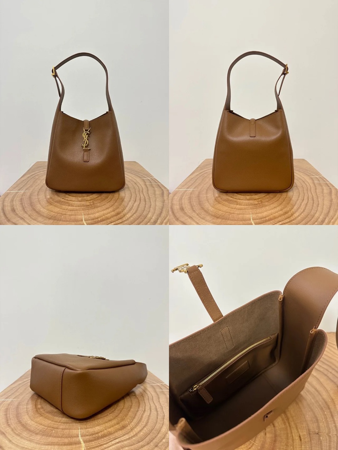 YSL LE5A7 Hobo Bag Calfskin - image 15