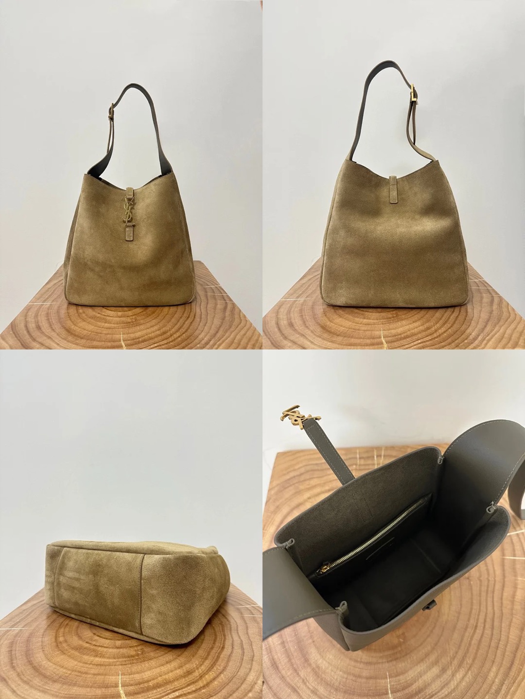 YSL LE5A7 Hobo Bag Calfskin - image 17