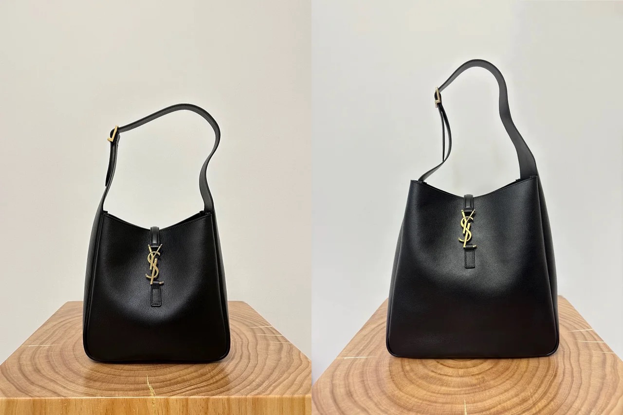 YSL LE5A7 Hobo Bag Calfskin - image 8