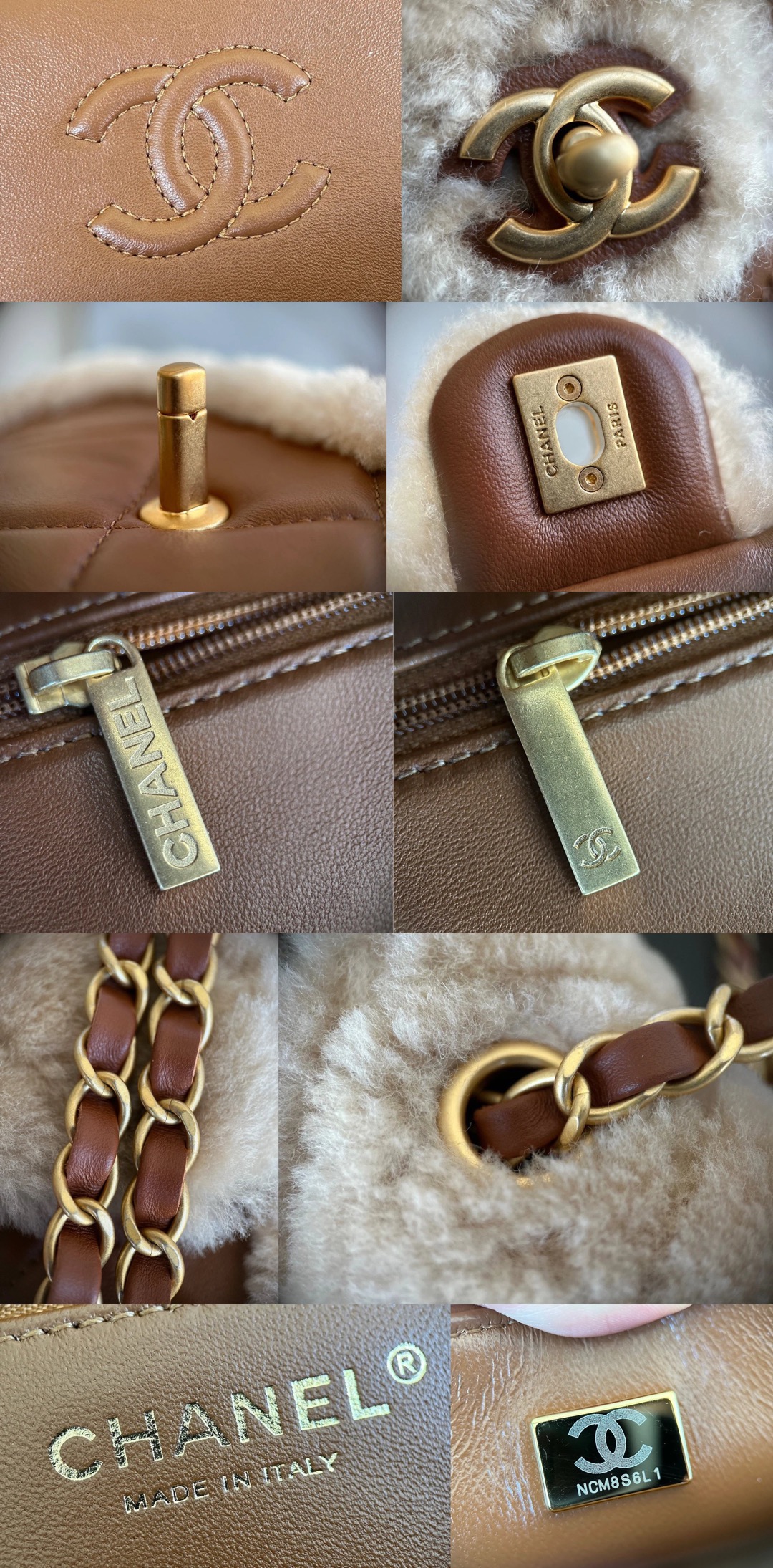 CHANEL 24K Teddy Bear-Shearling Flap Bag - image 10
