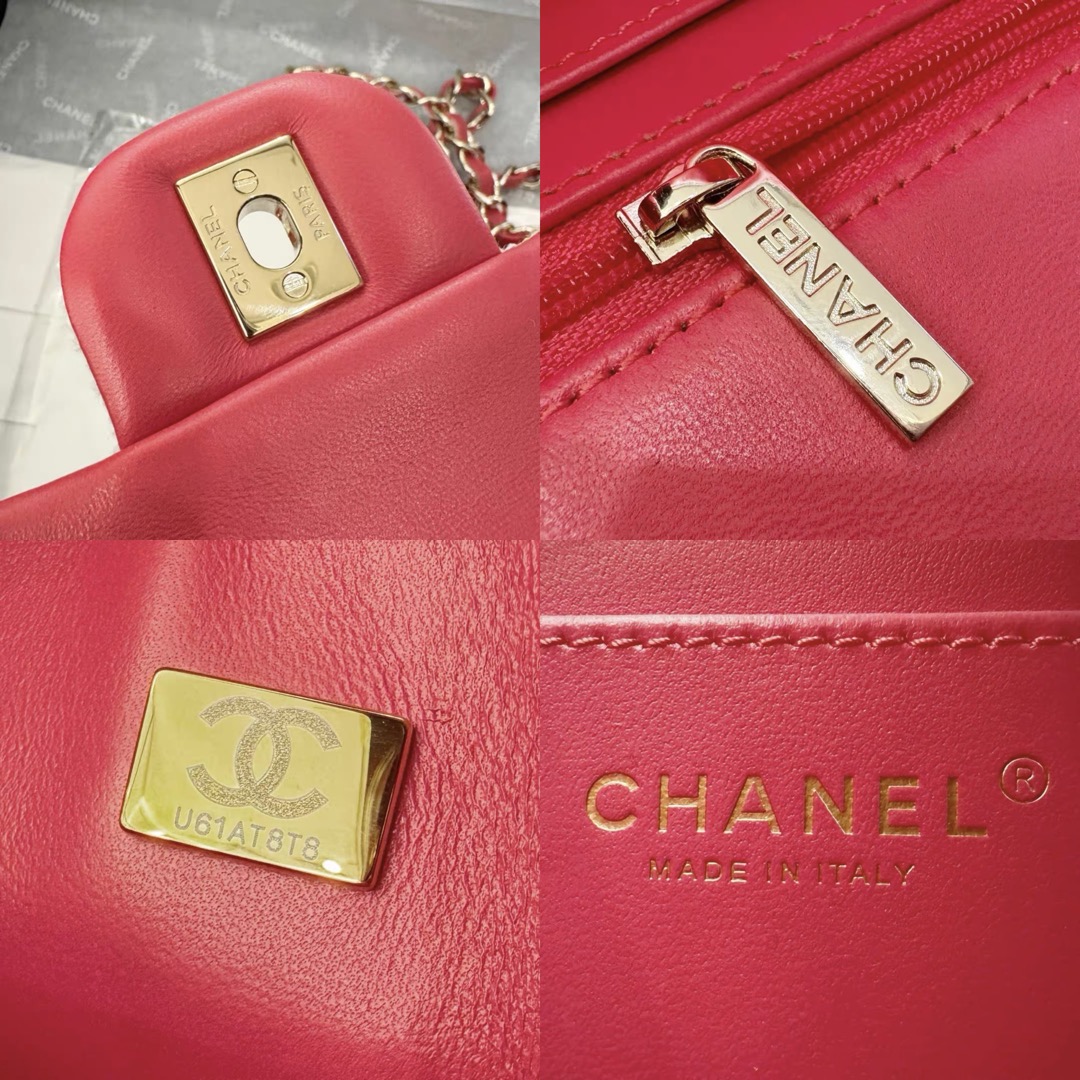 CHANEL Tweed Quilted Mini Rectangular Flap Pink Multicolor - image 10