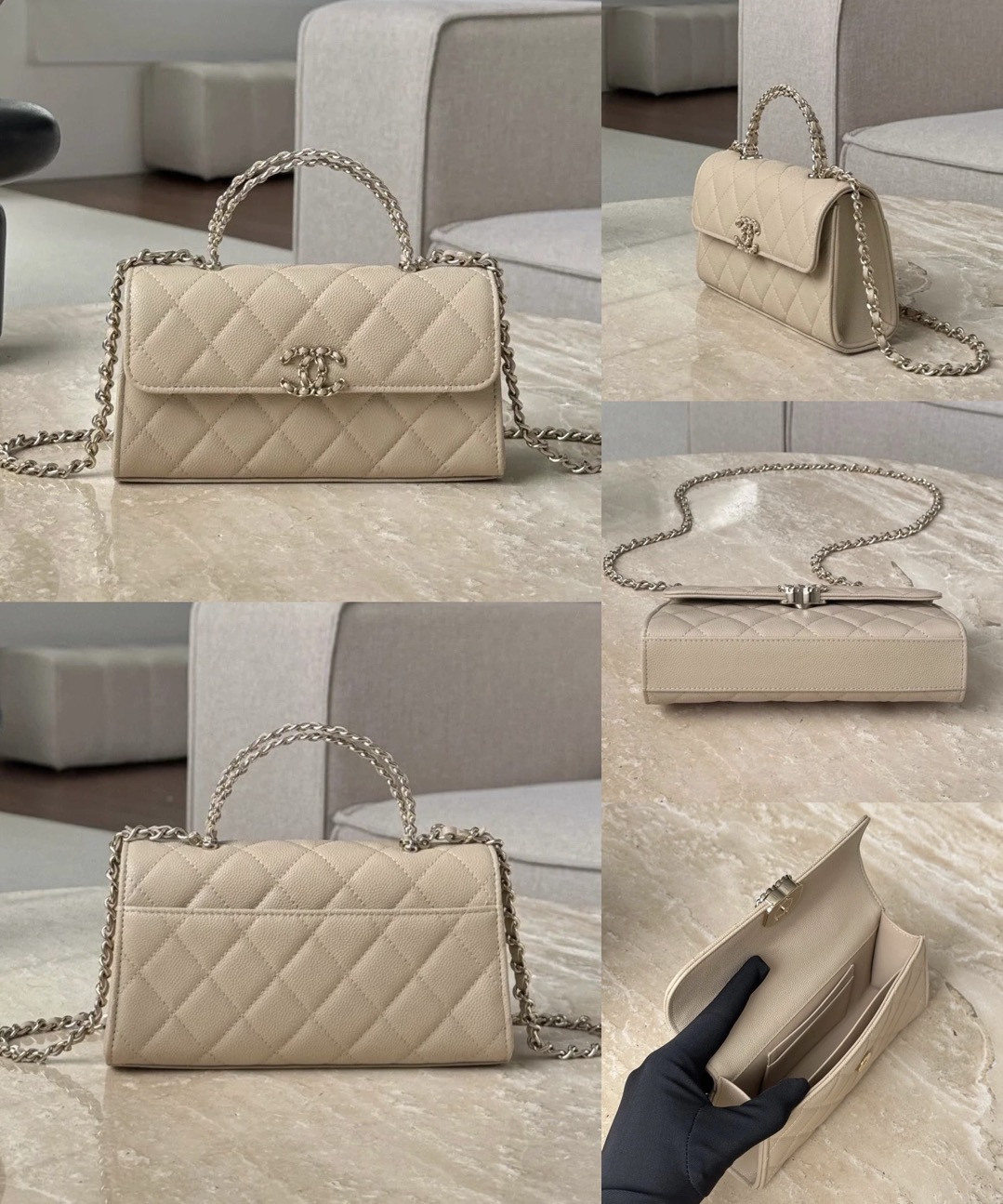 CHANEL Flap Phone Holder With Chain - image 9