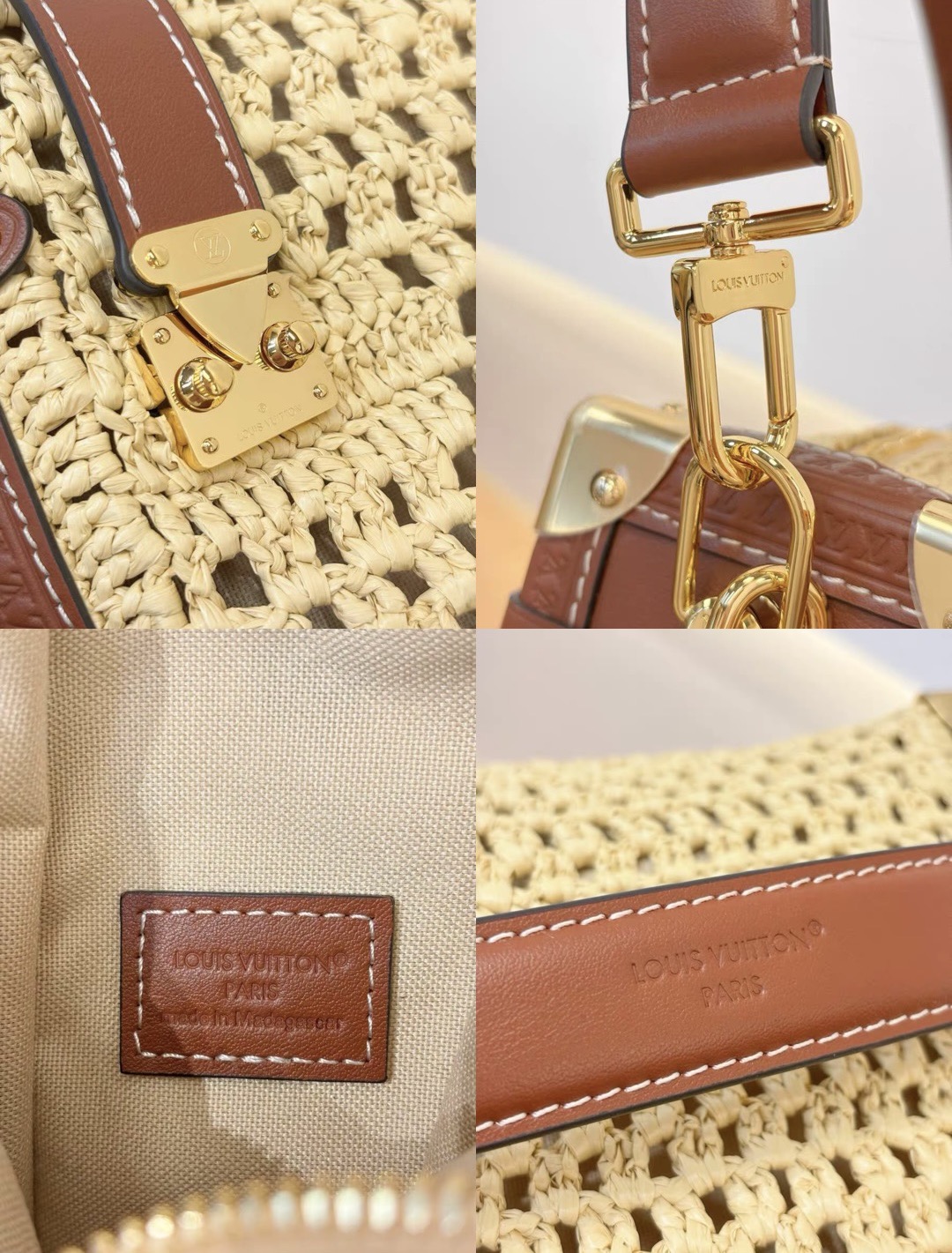 Vanity Chain Pouch-Raffia Collection - image 12