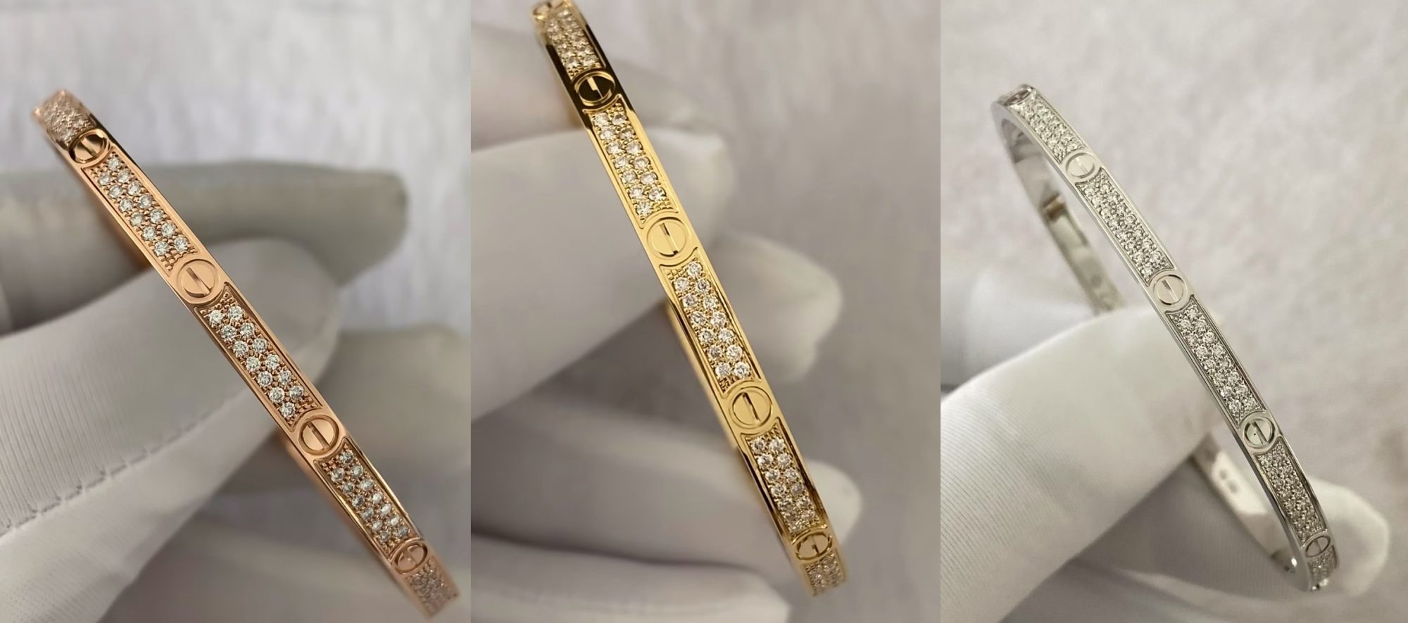 Cartier Love Bracelet Narrow version Full Paved - image 5