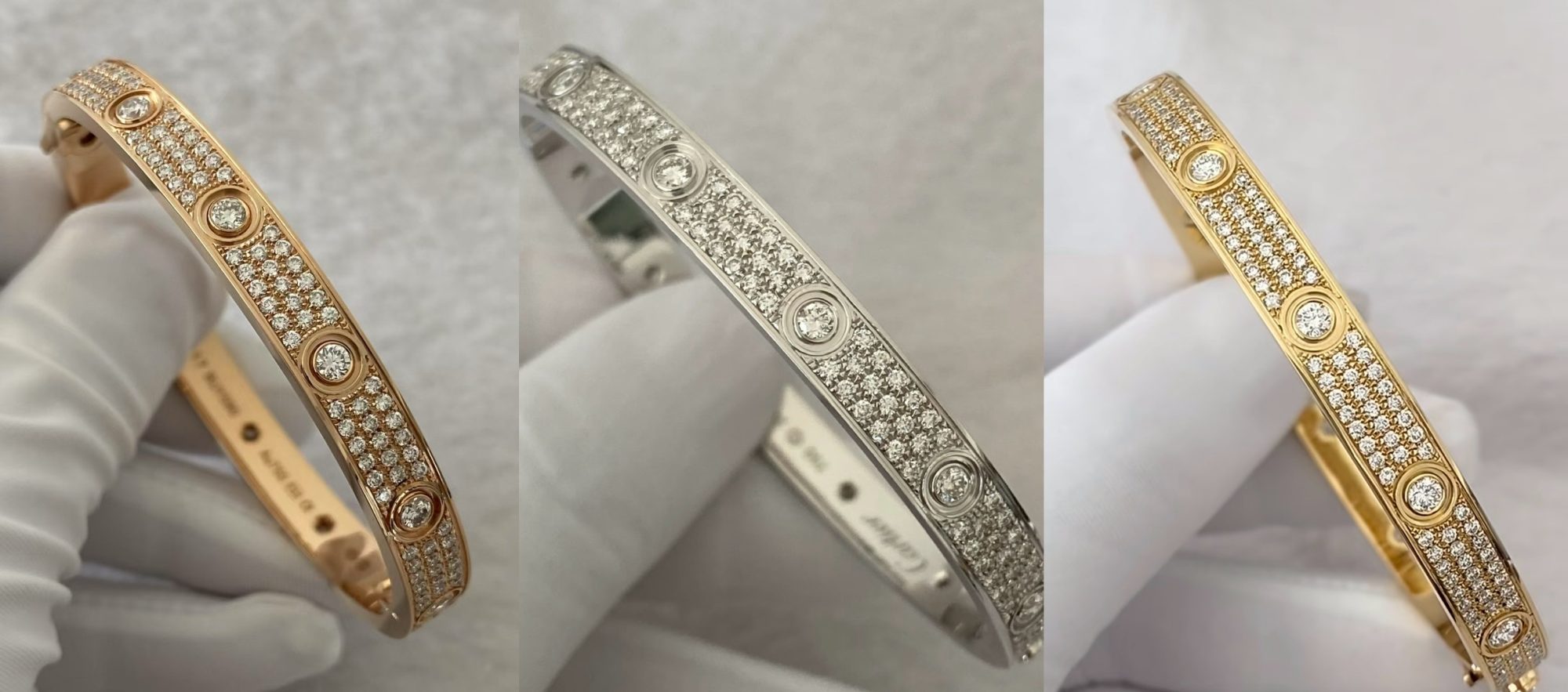 Cartier Love Bracelet Diamonds Full Paved Wider Version - image 3