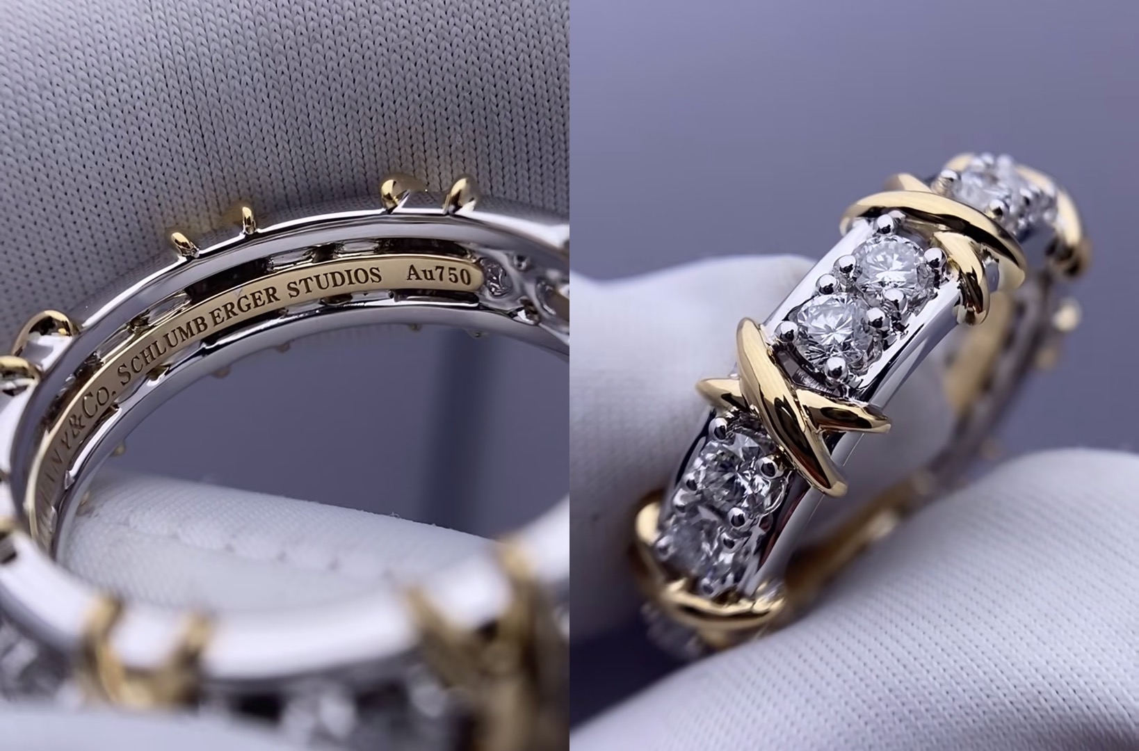 Tiffany Sixteen Stone Ring in Platinum with 16 Diamonds - image 5
