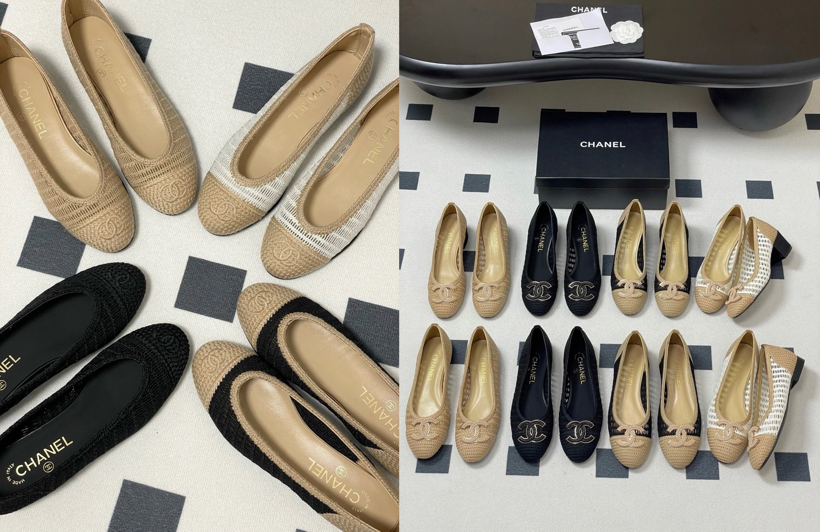 CHANEL Raffia Woven Ballet Flats - image 5