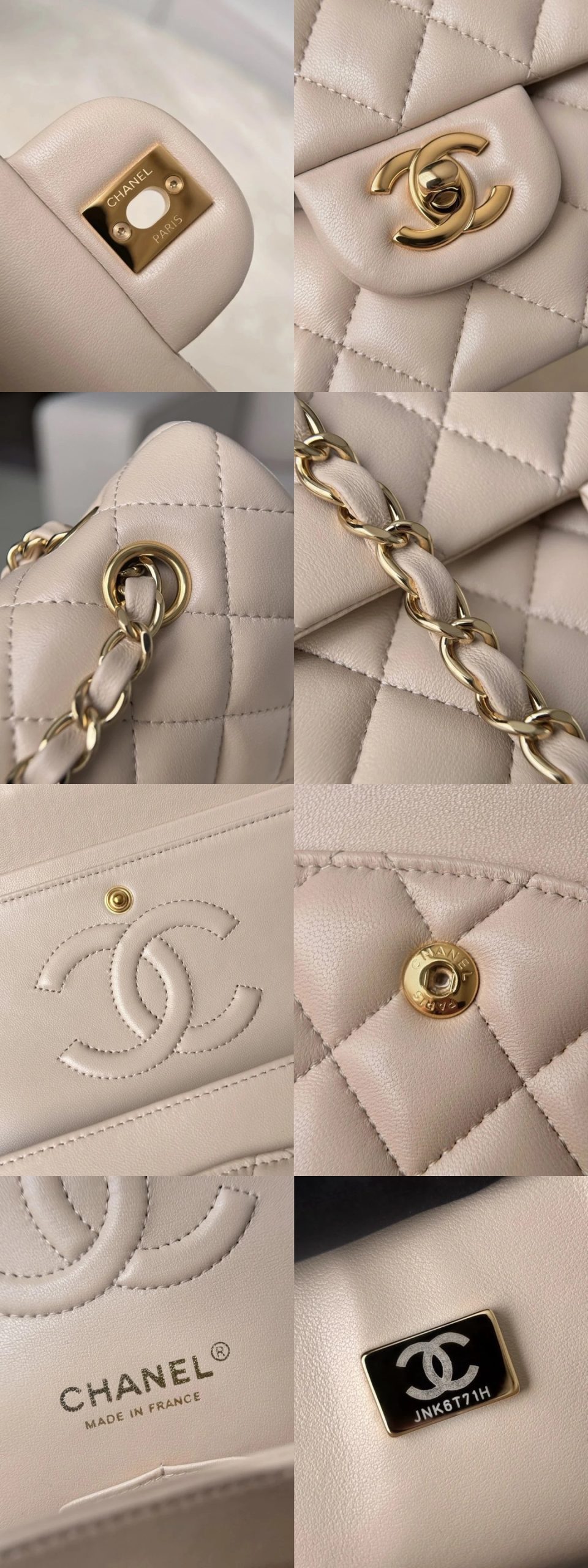 CHANEL Small Classic Flag Bag Lambskin Leather - image 8
