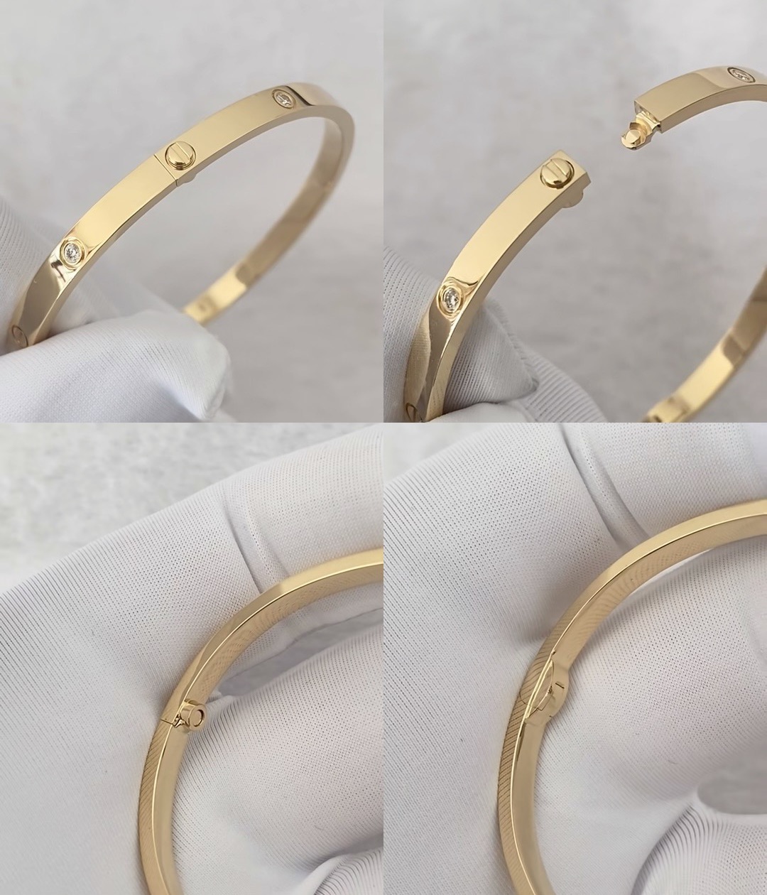 Cartier Love Bracelet Narrow version 4 Diamonds - image 6