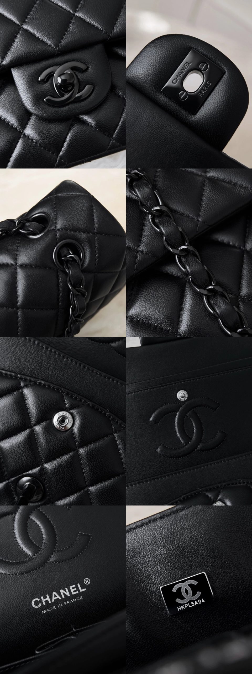 CHANEL So Black Medium Lambskin Flap Bag - image 7