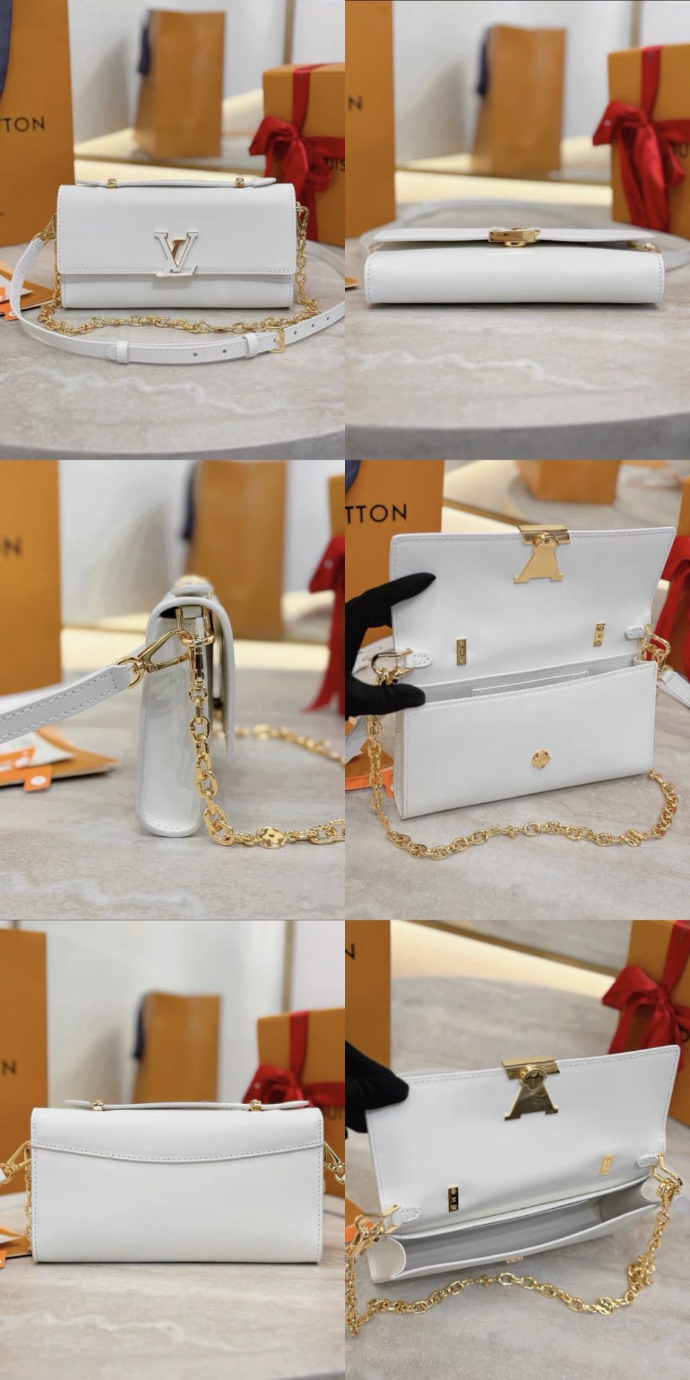 LV Wallet On Chain Capucines M12405 - image 11
