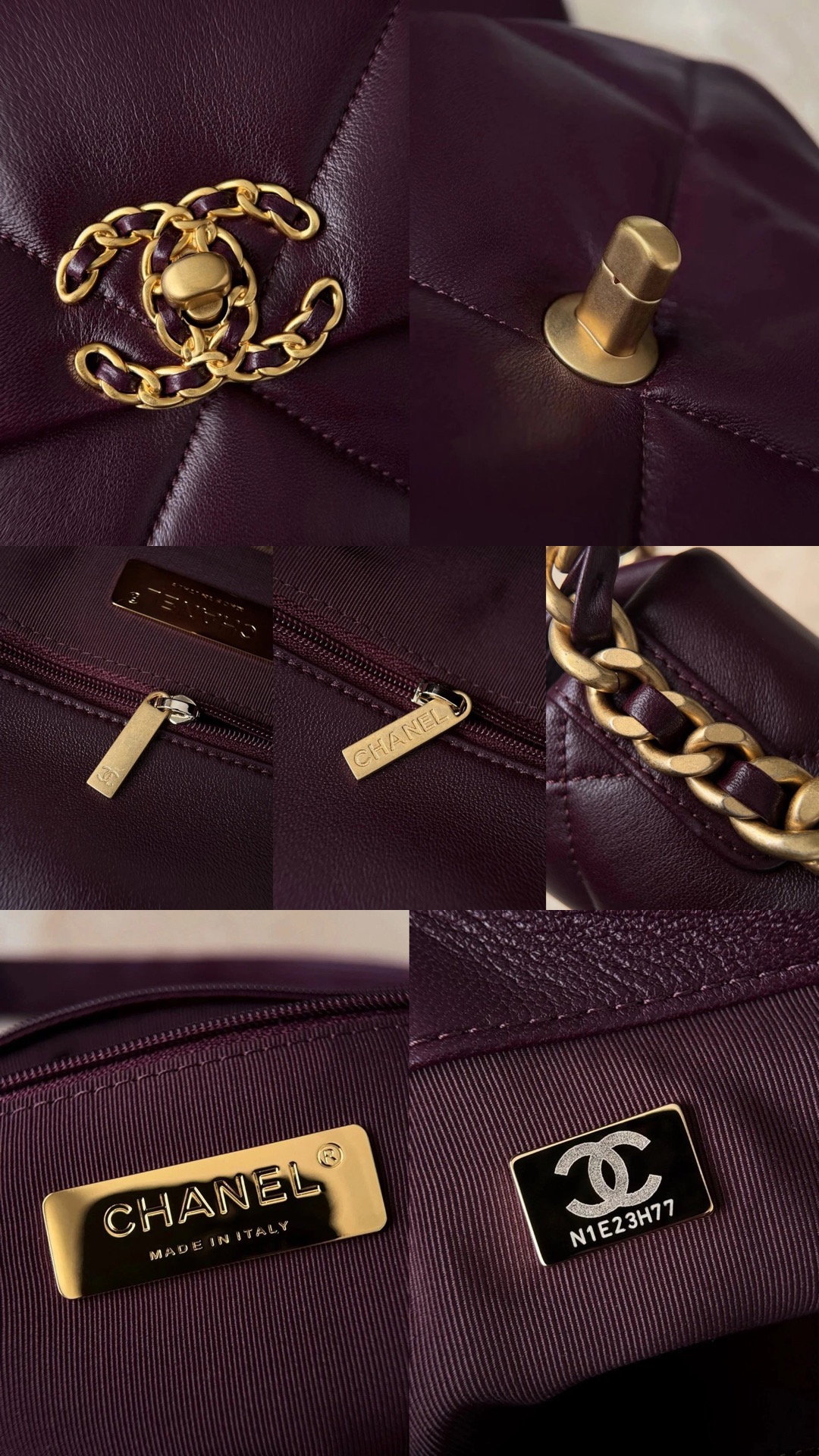 CHANEL Shiny Calfskin 19Flap bags - image 8