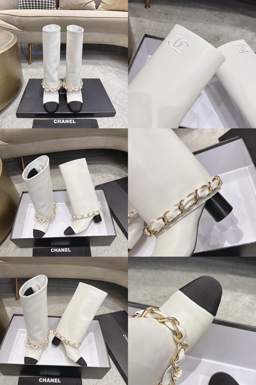 CHANEL High Boots Lambskin - image 8