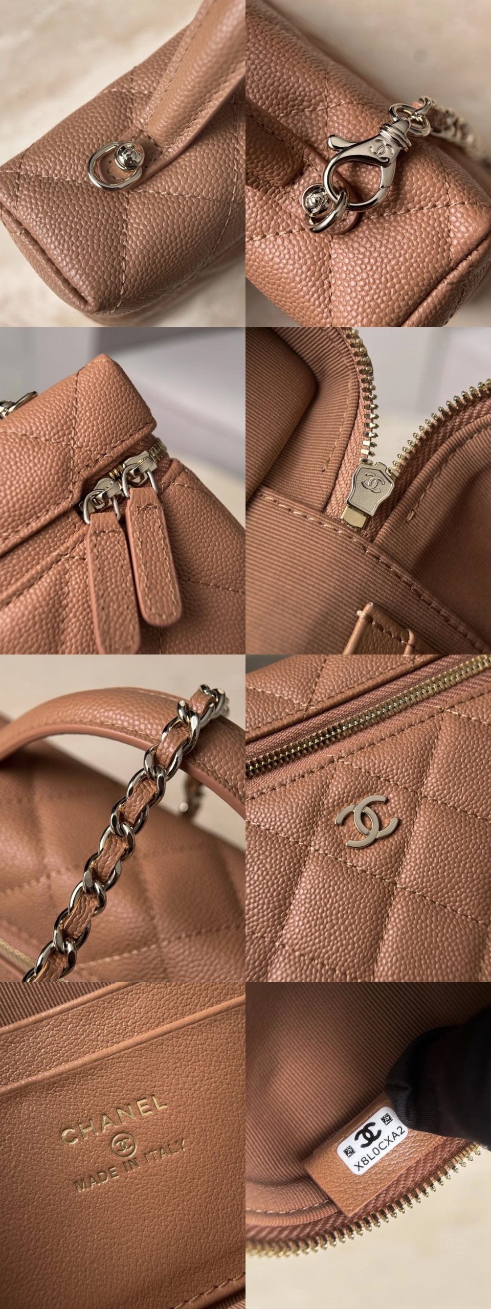 CHANEL 25P Vanity with chain – Grained calfskin - image 8