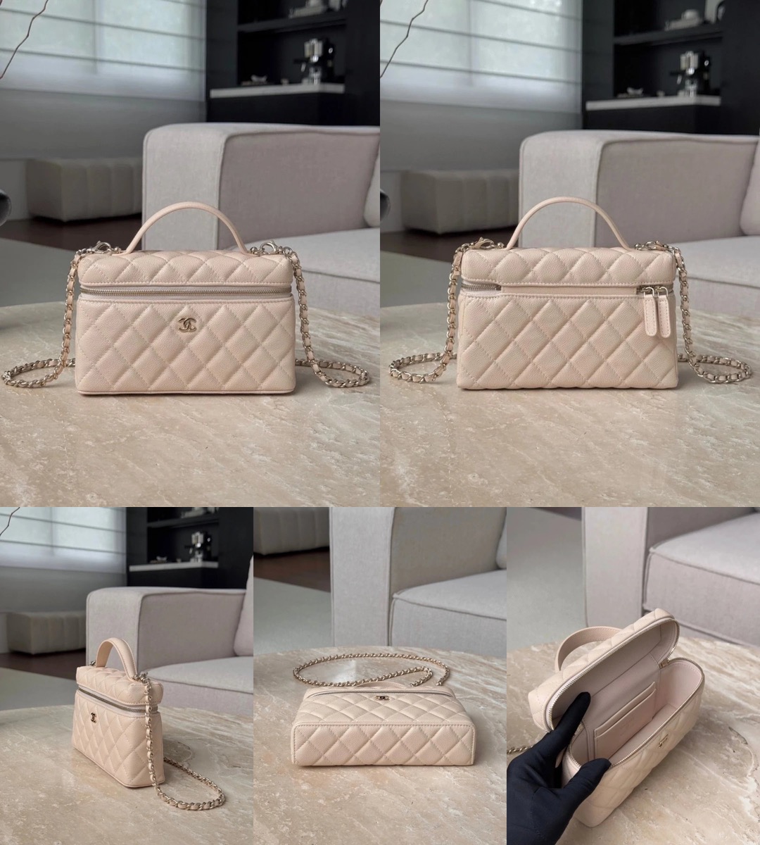 CHANEL 25P Vanity with chain – Grained calfskin - image 10