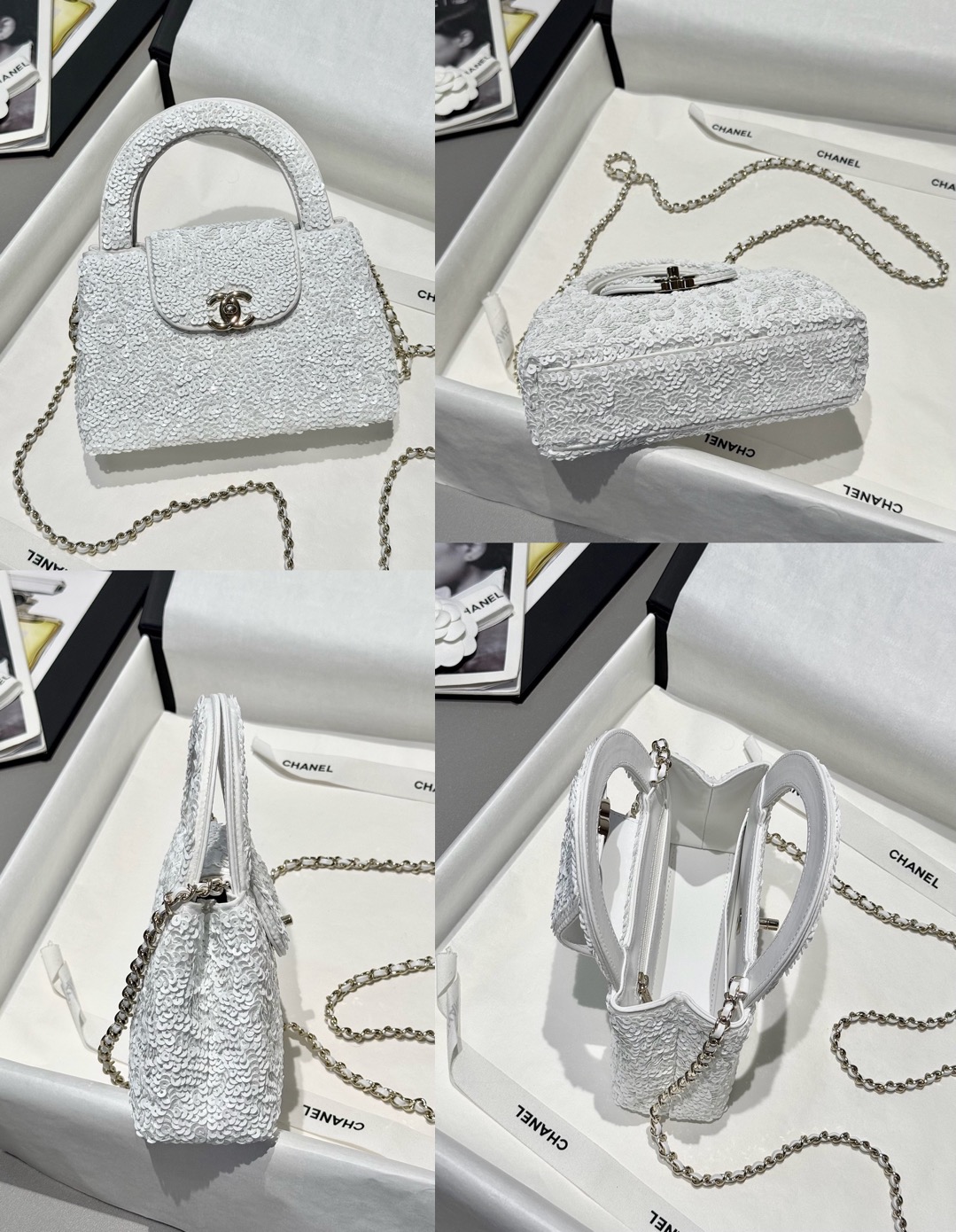 Chanel Kelly Sequins Mini Bag - image 10