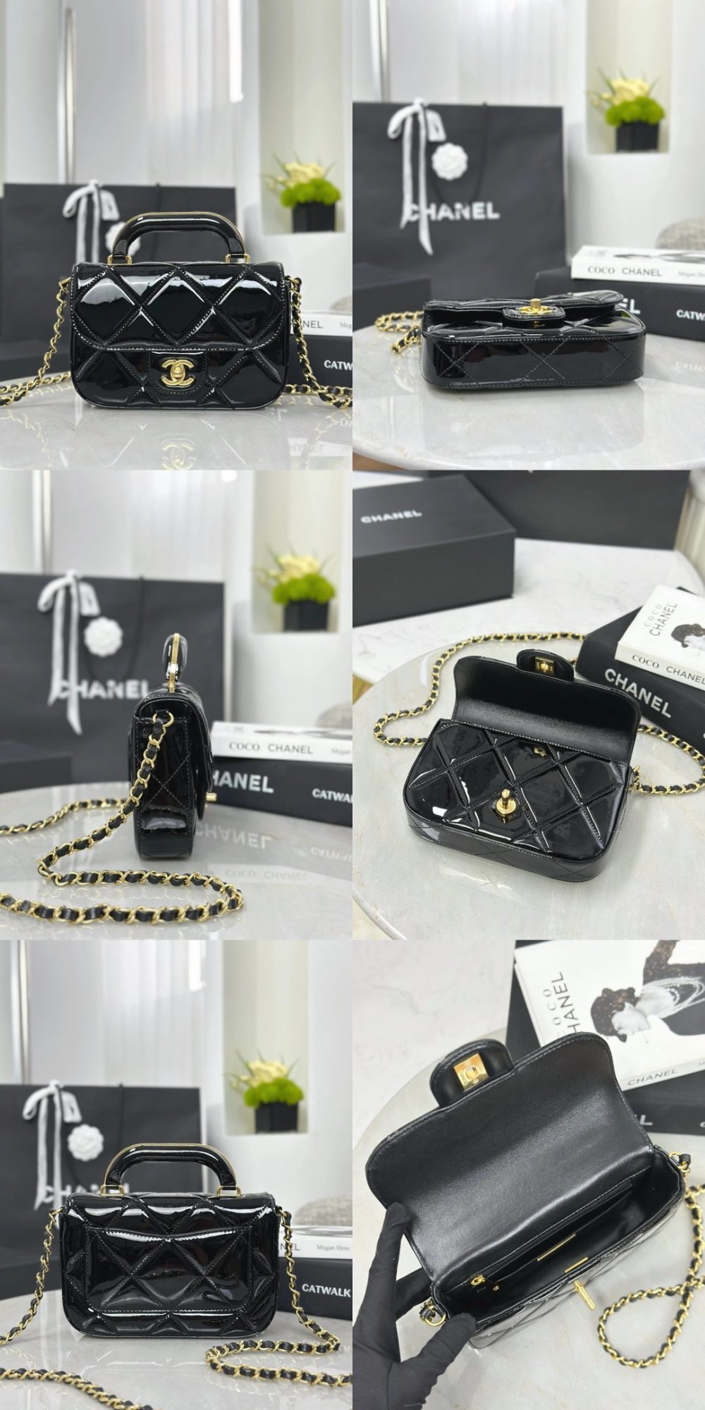 CHANEL Clutch with Chain Mirror Calfskin - image 13