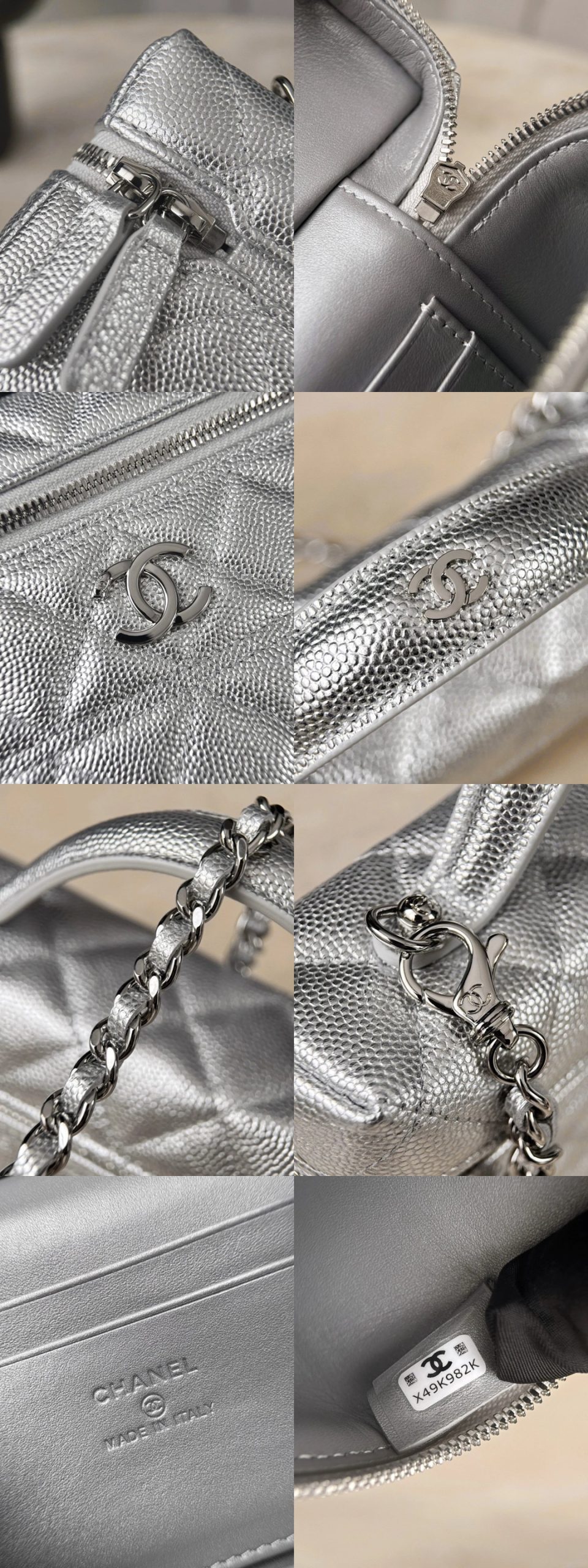 CHANEL 25P Vanity with chain – silver - image 7