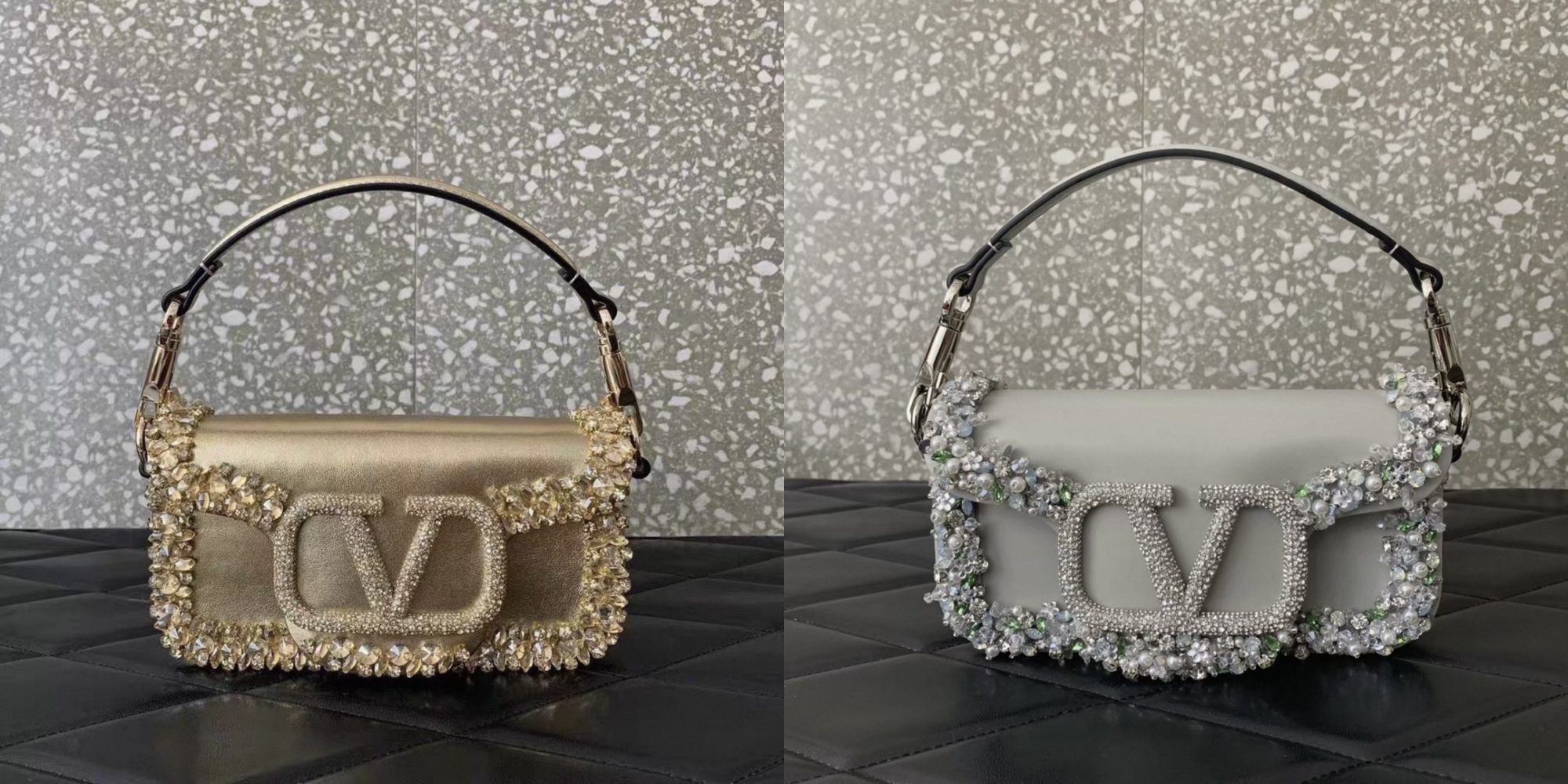 Valentino Garavani Small Locò Embellished Shoulder Bag - image 8