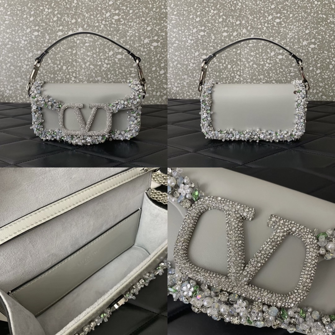 Valentino Garavani Small Locò Embellished Shoulder Bag - image 9