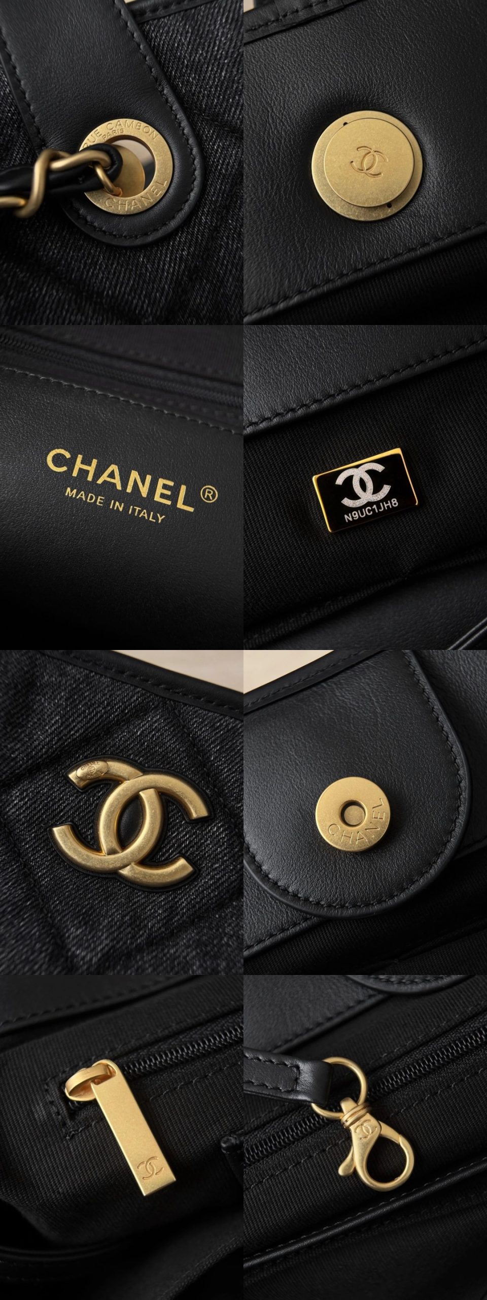 CHANEL 26C Shopping Bag Washed Denim - image 7
