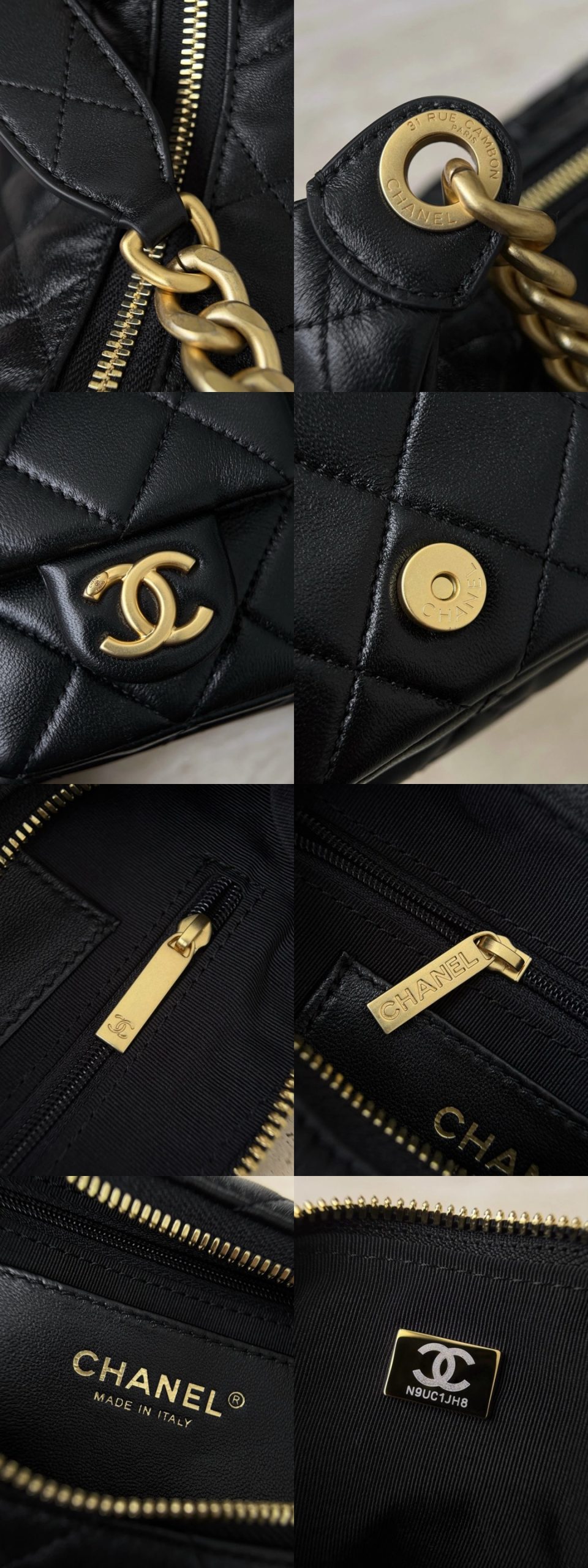 CHANEL 25C Small Hobo Bag Lambskin - image 7