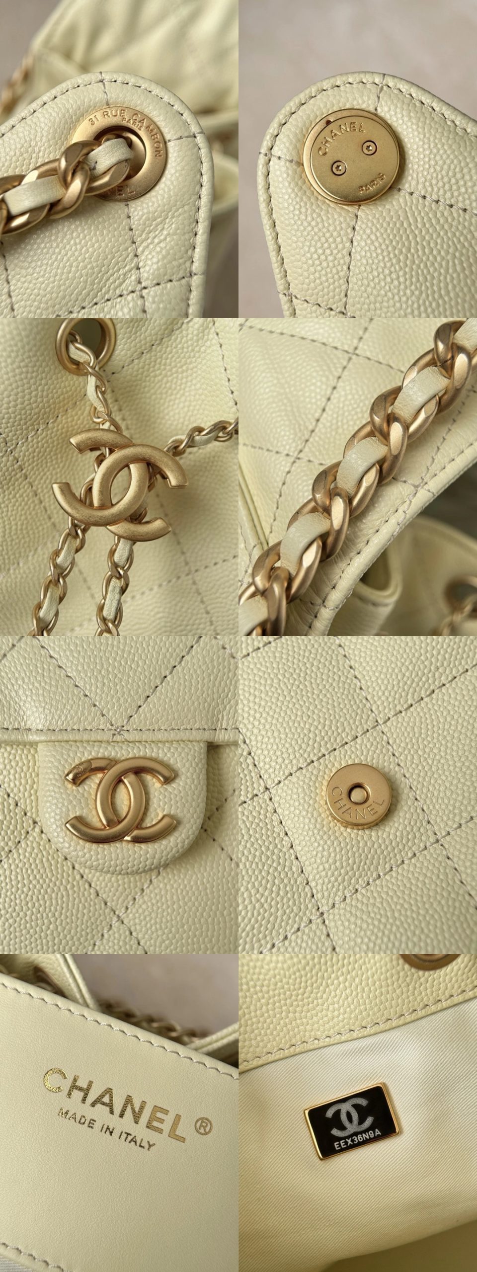 CHANEL 25C Hobo Bag Caviar leather In Chick Yellow - image 8