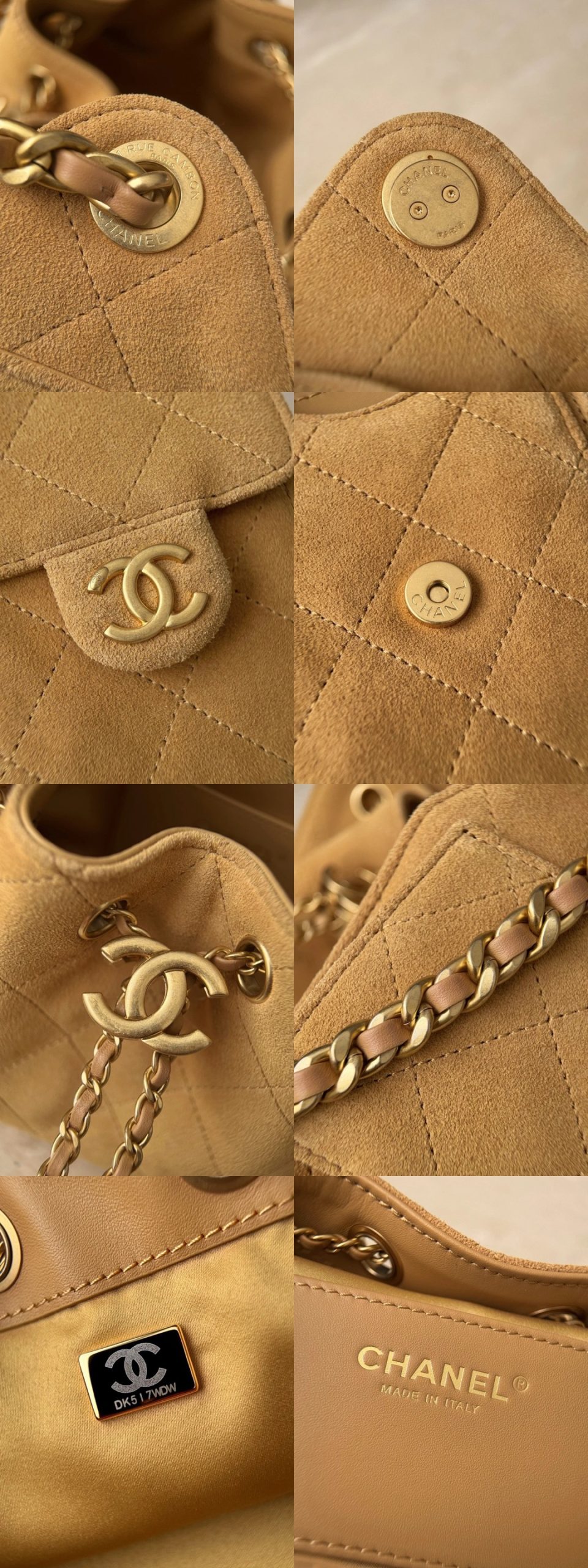 CHANEL 25 Hobo Bag Suede-Ginger Yellow - image 8
