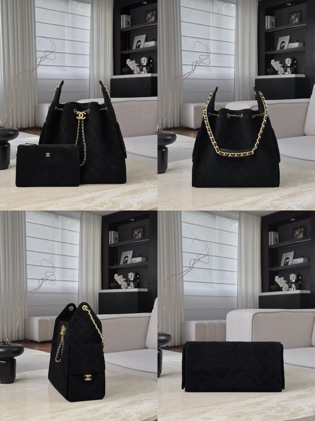 CHANEL 25 Handbag Suede in black - image 10