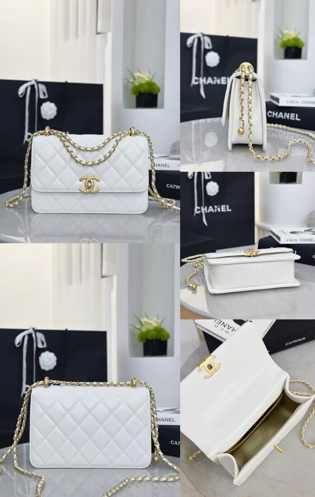 CHANEL Classic WOC with Double Gold Ball Charm - image 13