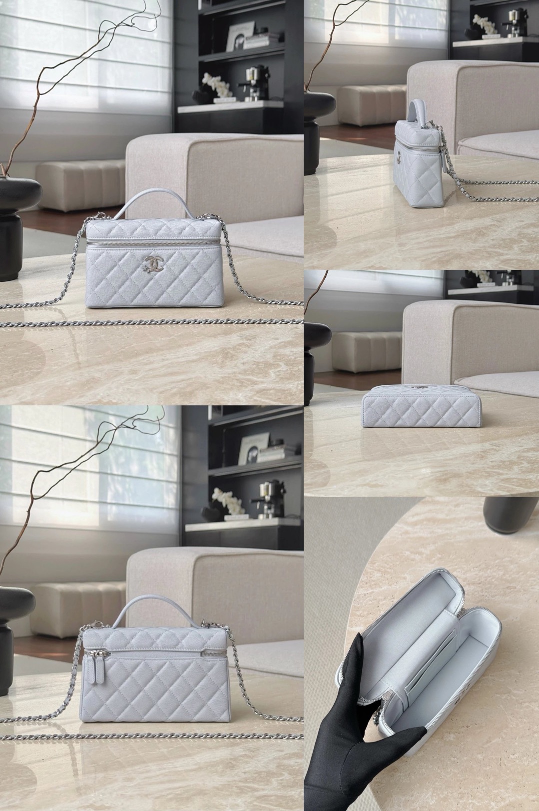 CHANEL Vanity with Chain Strass Star - image 9