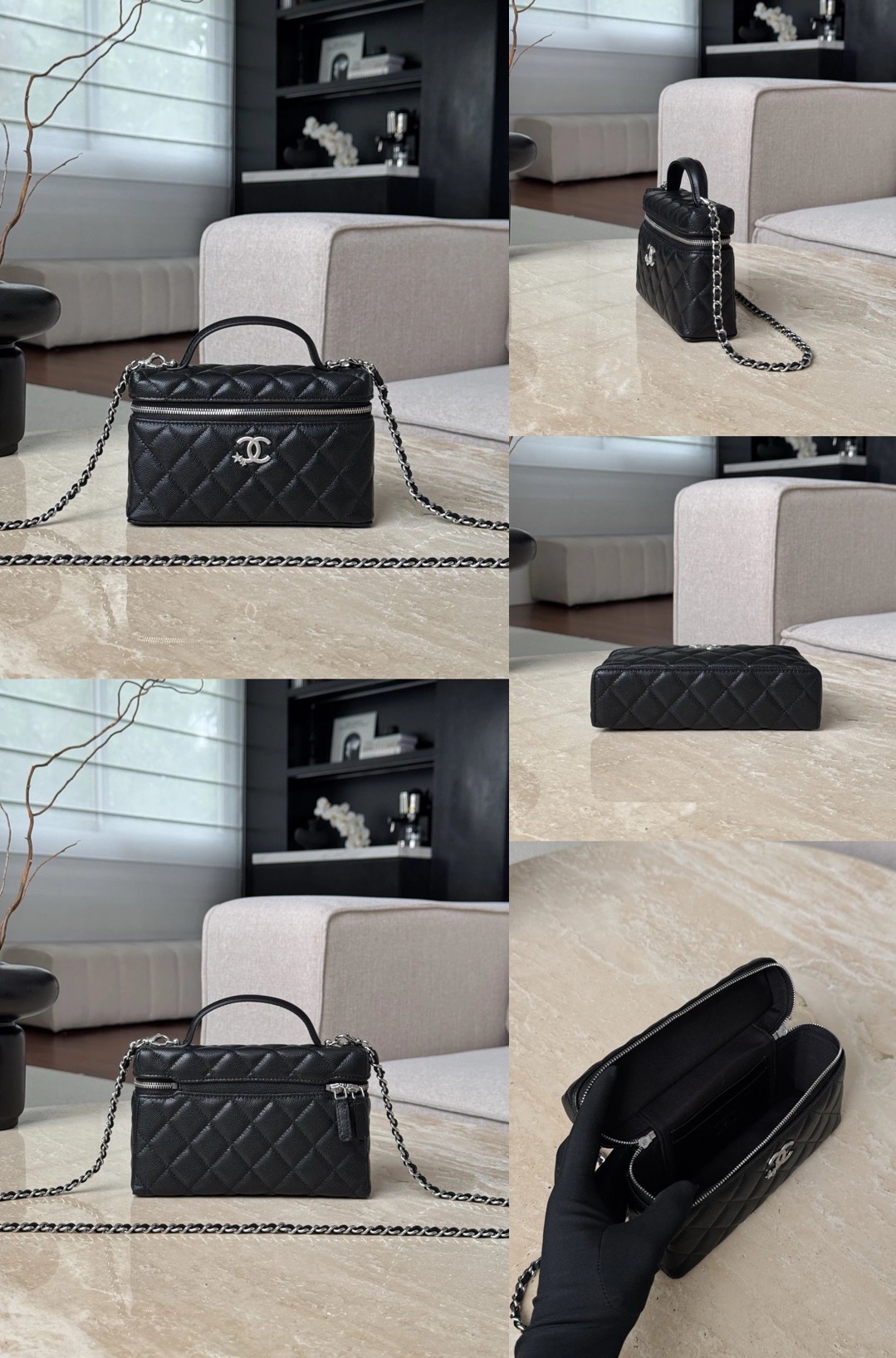CHANEL Vanity with Chain Strass Star - image 12