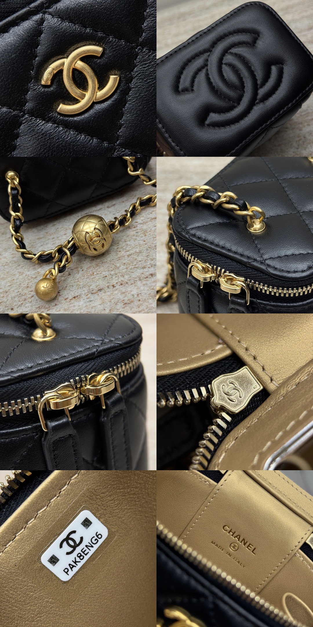 CHANEL 24K Lambskin MINI Vanity Bag - image 9
